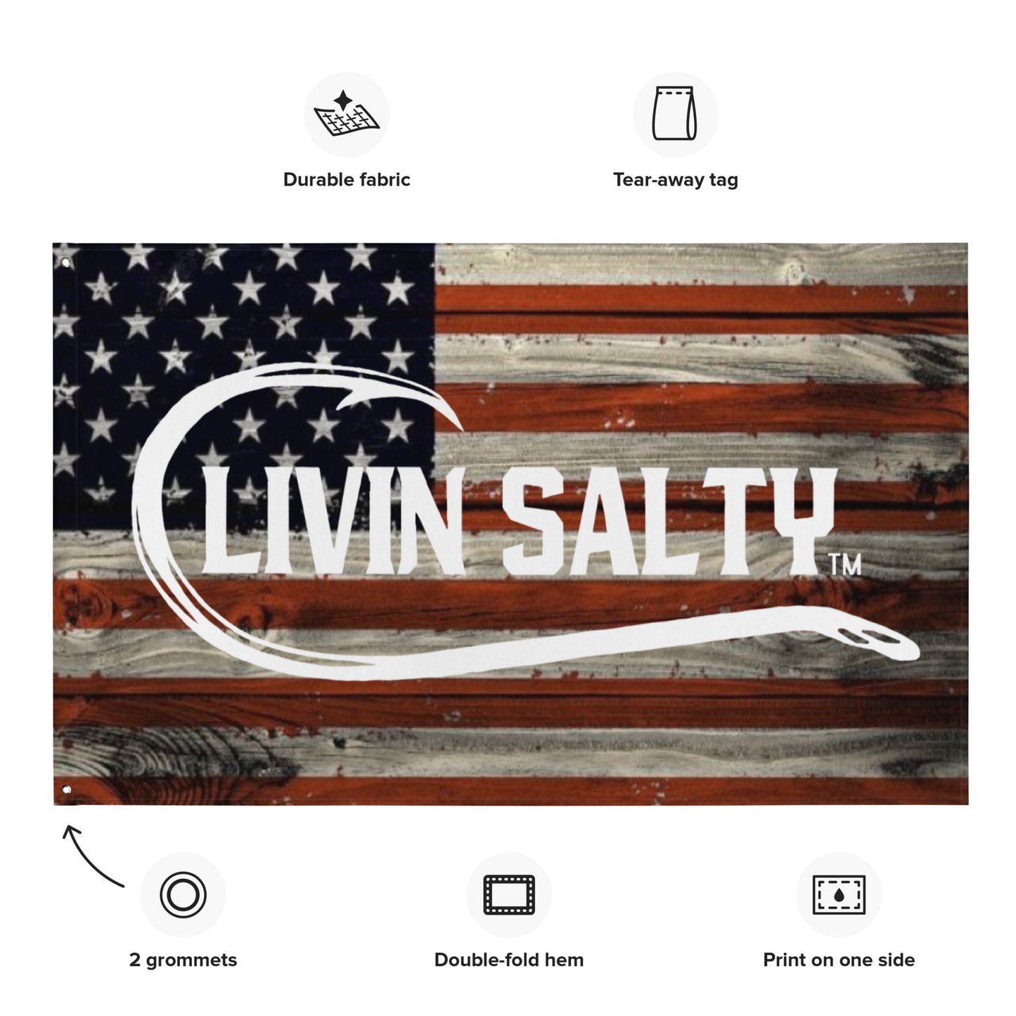 LIVIN SALTY Flag
