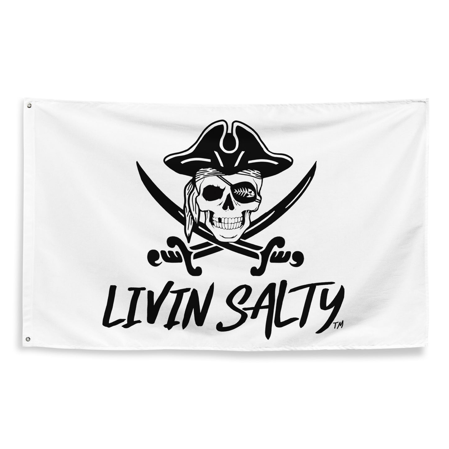 Pirate LIVIN SALTY Flag