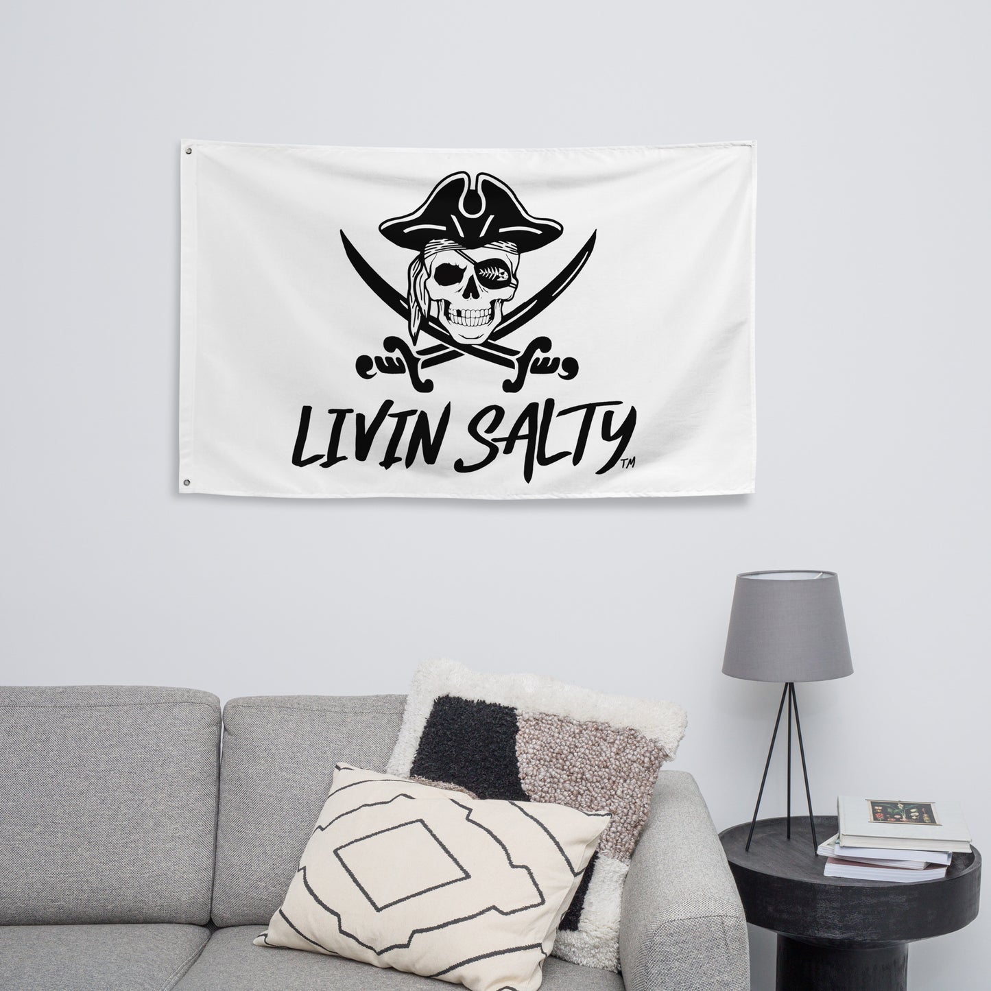 Pirate LIVIN SALTY Flag