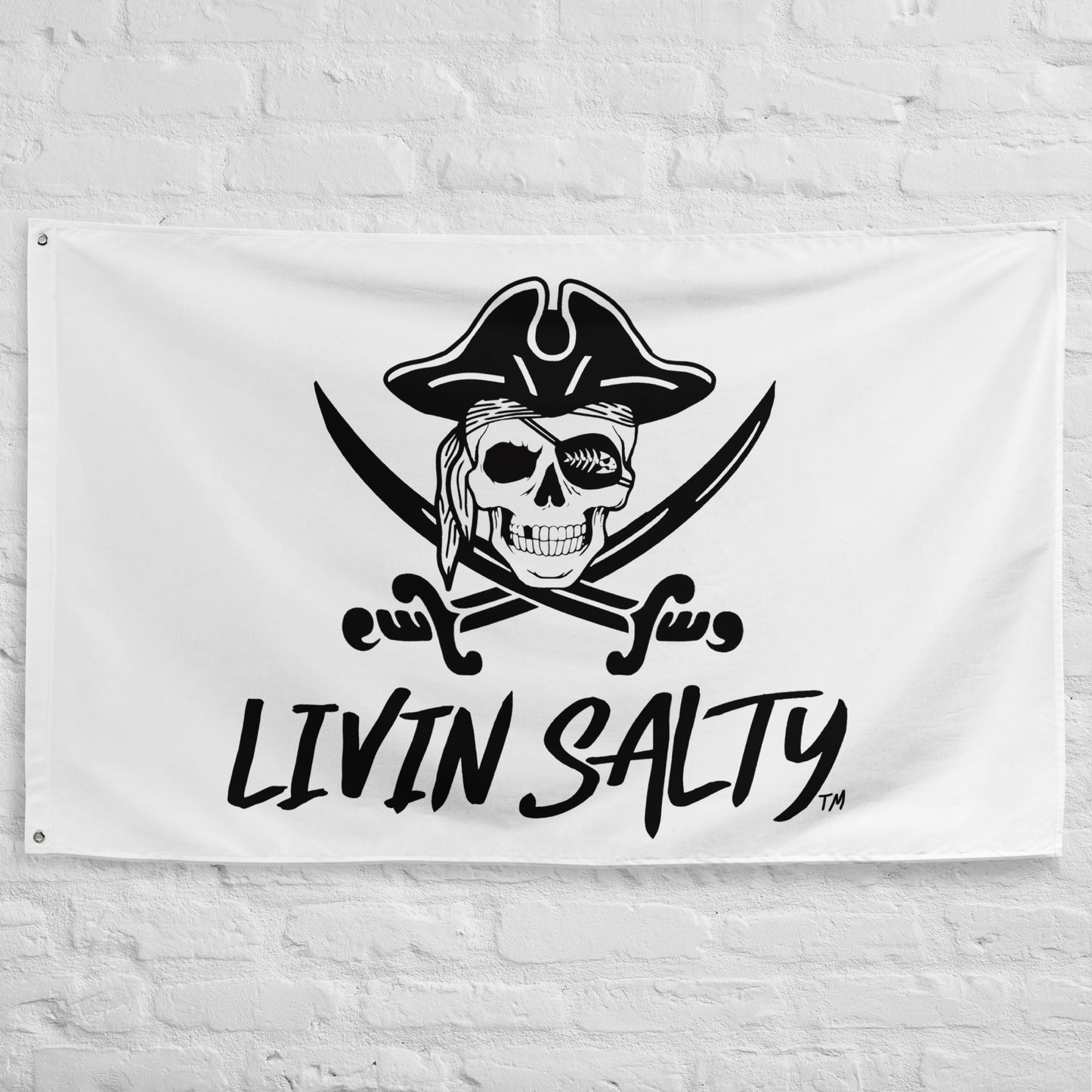 Pirate LIVIN SALTY Flag