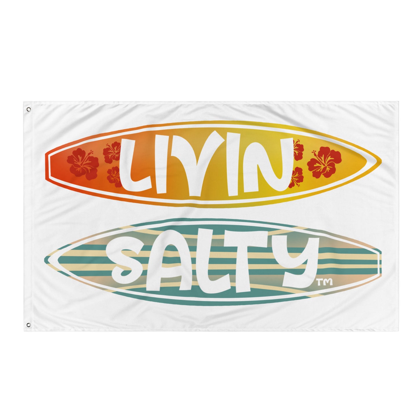 Surf board LIVIN SALTY Flag