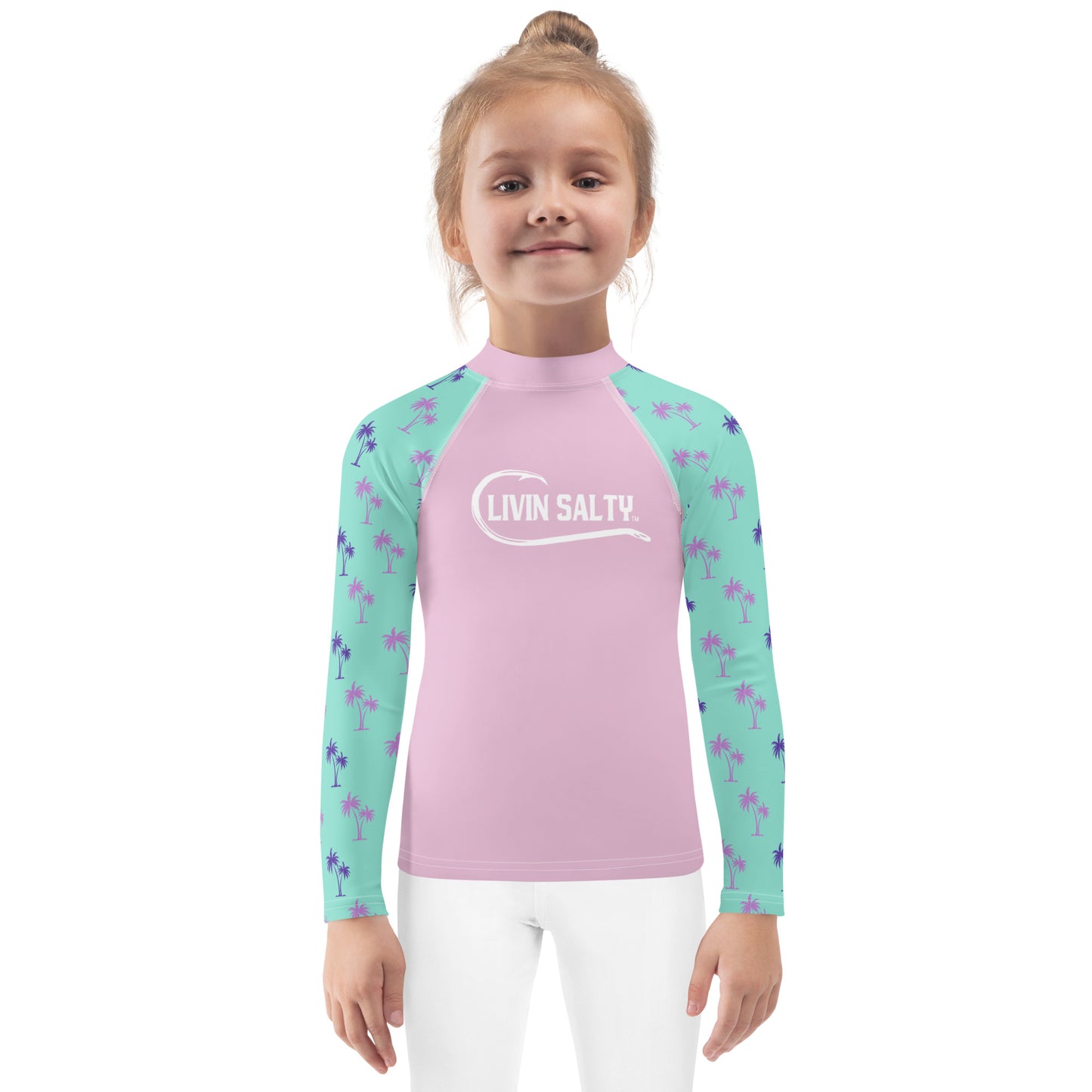 Girls LIVIN SALTY Rash Guard