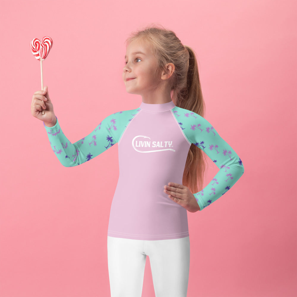 Girls LIVIN SALTY Rash Guard