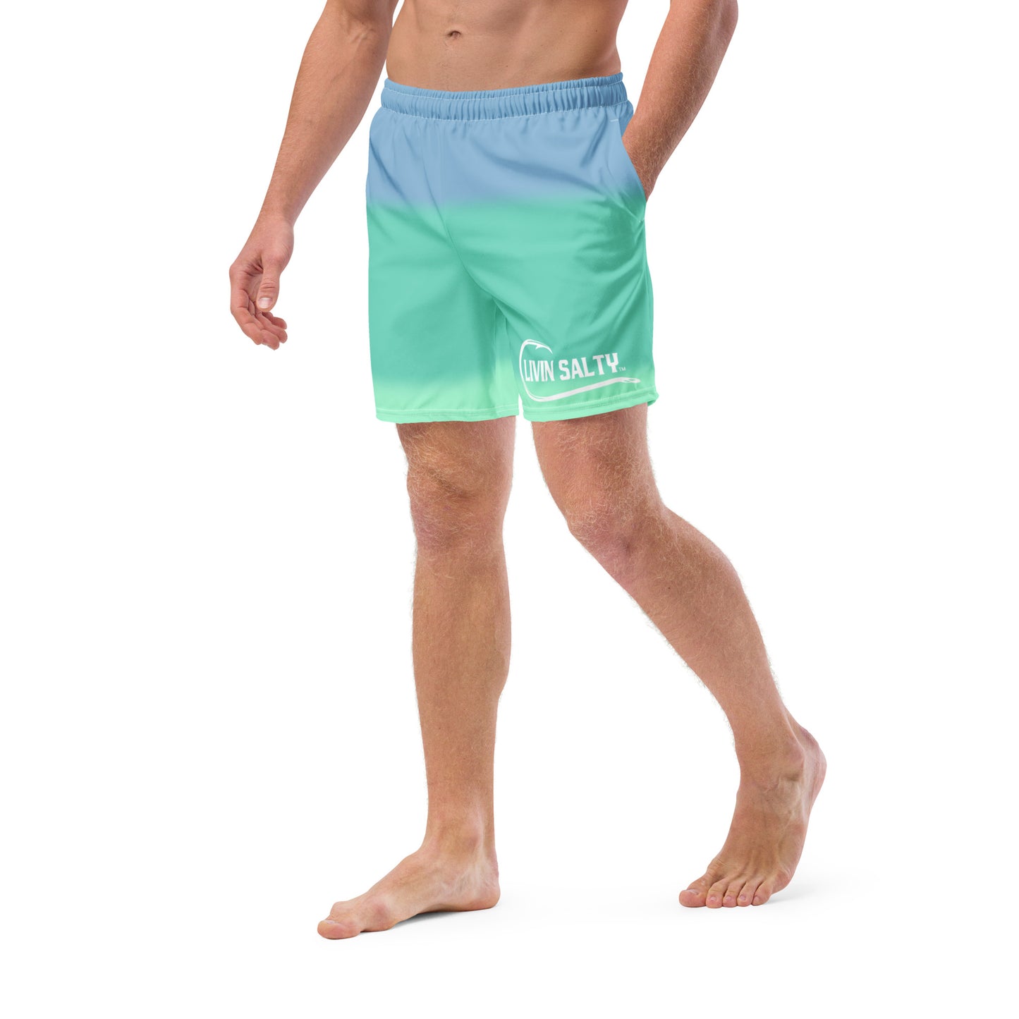 Men's LIVIN SALTY Blue swim trunks
