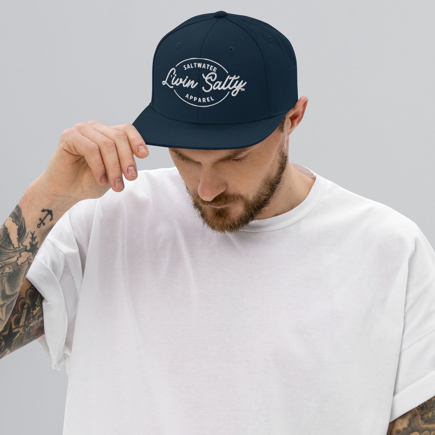 LIVIN SALTY Snapback Hat