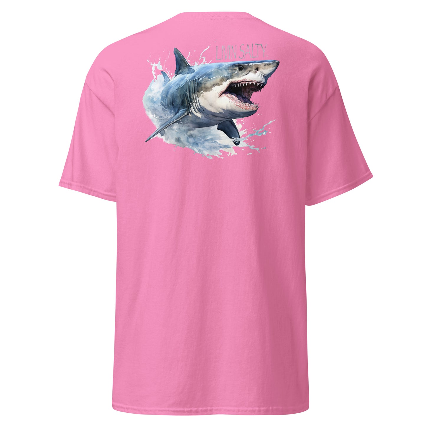 LIVIN SALTY Shark Cotton tee