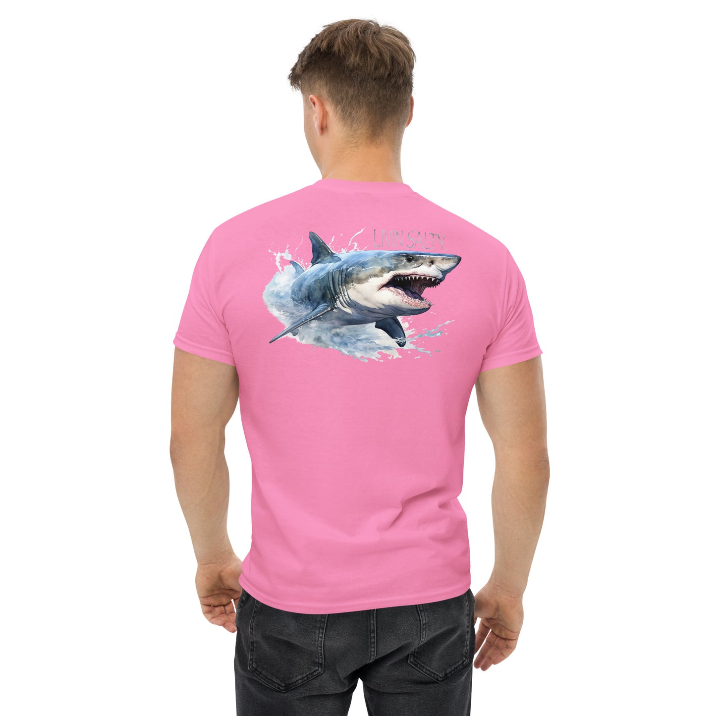 LIVIN SALTY Shark Cotton tee