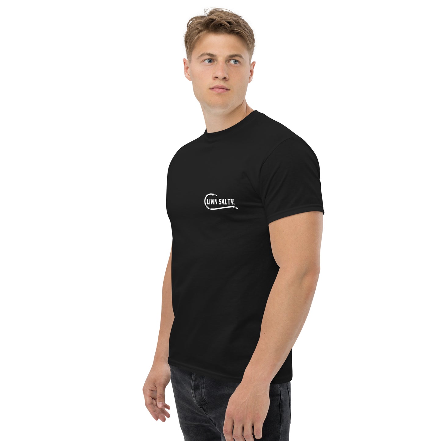 LIVIN SALTY Shark Cotton tee