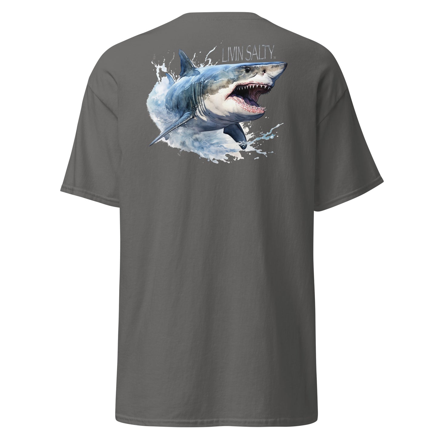 LIVIN SALTY Shark Cotton tee