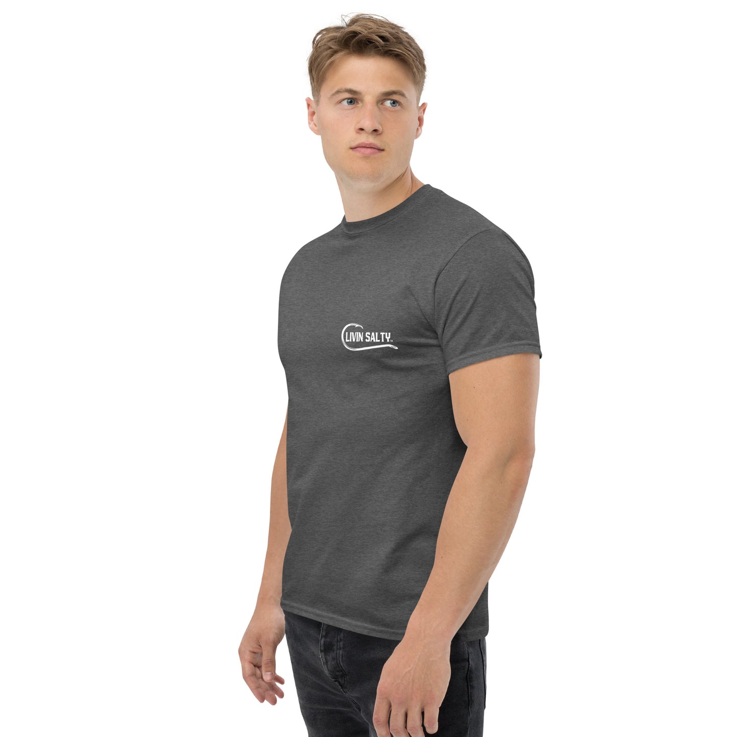 LIVIN SALTY Shark Cotton tee