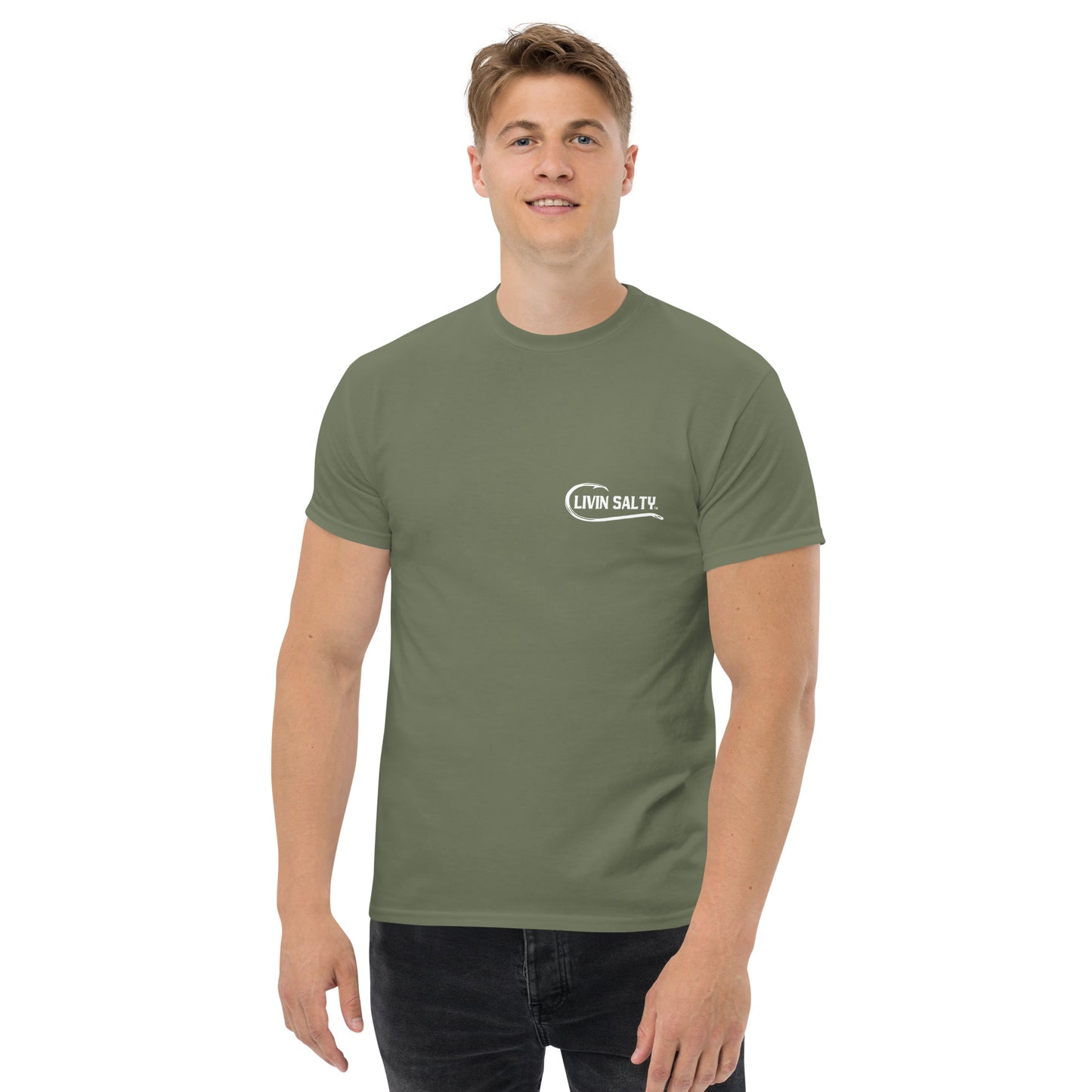 LIVIN SALTY Shark Cotton tee