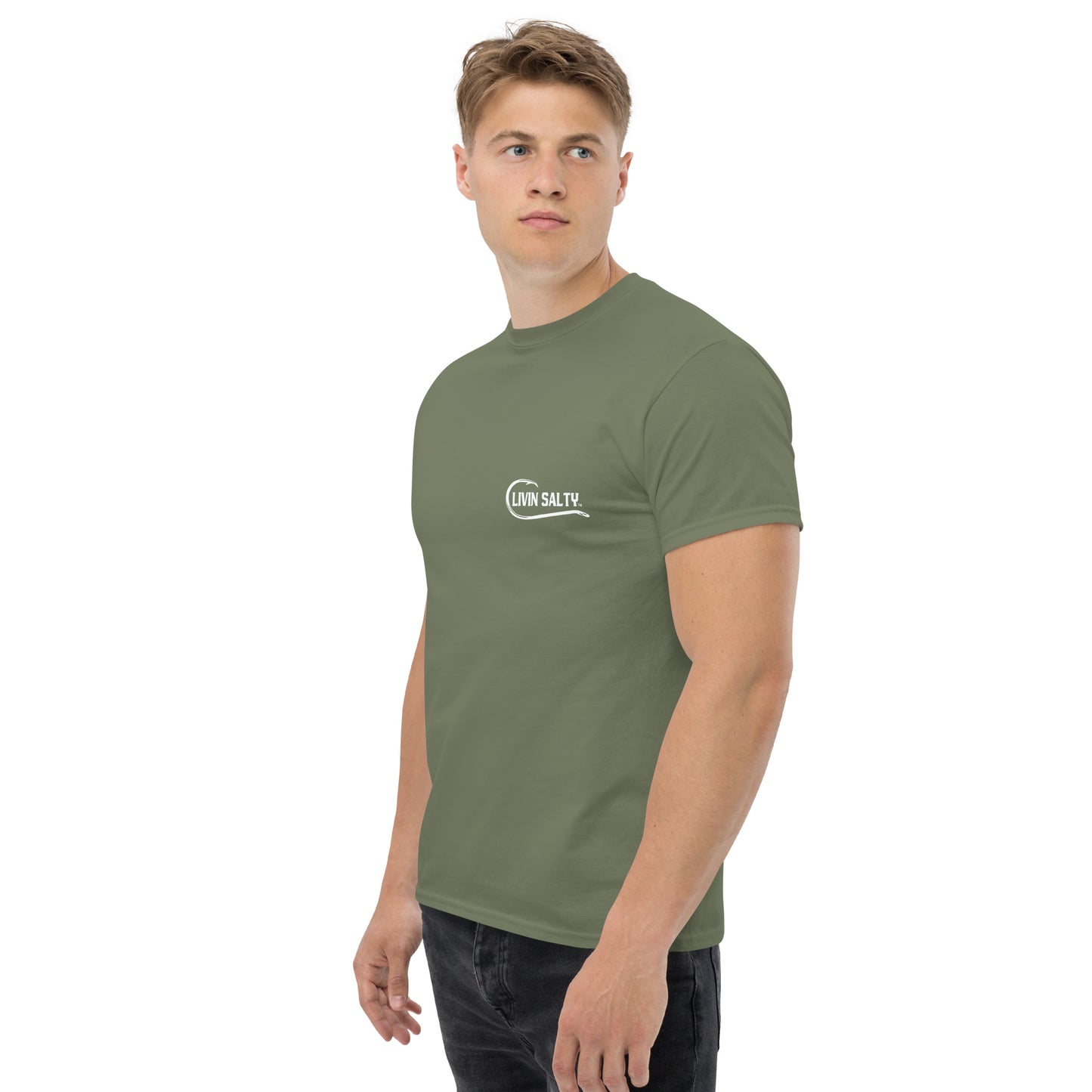 LIVIN SALTY Shark Cotton tee