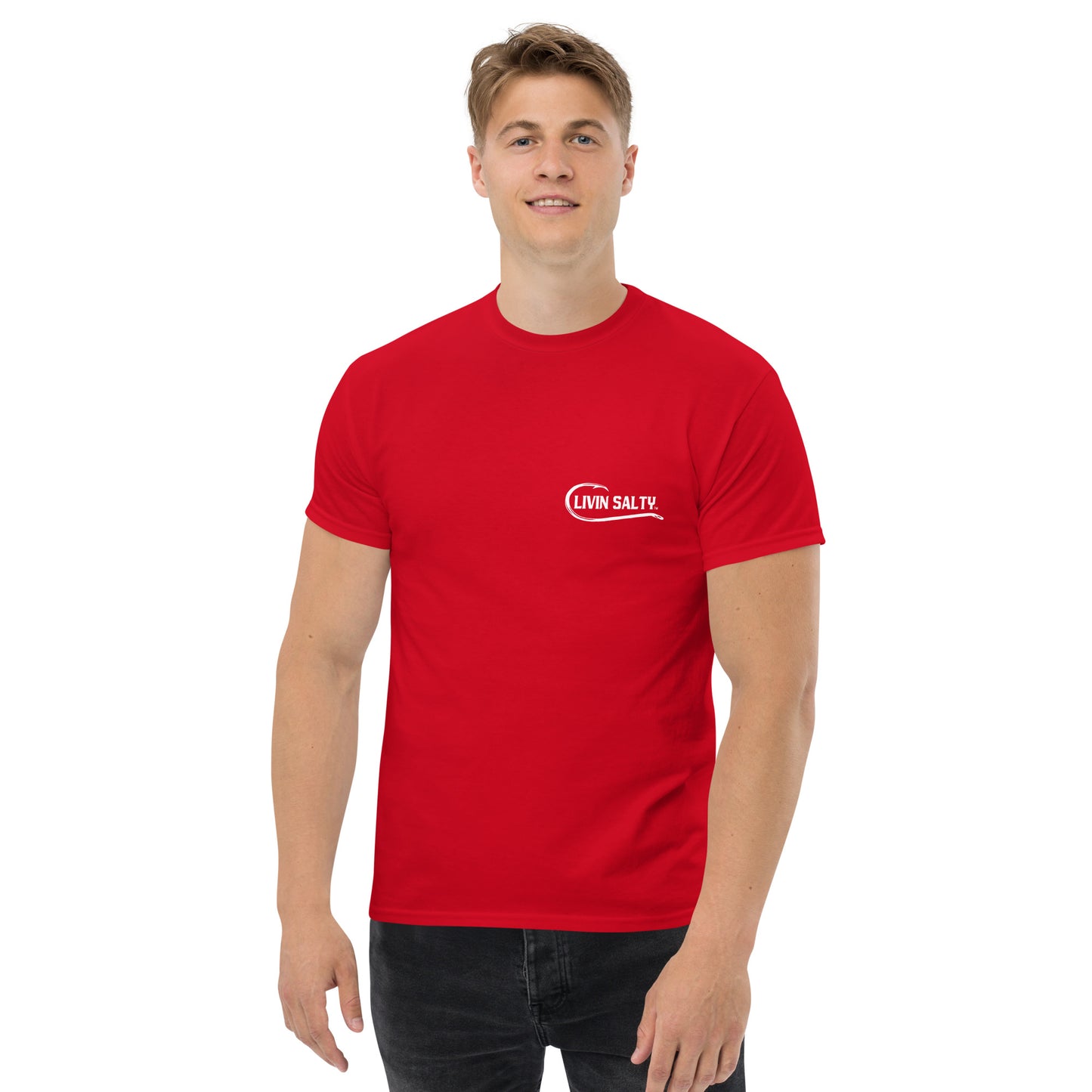 LIVIN SALTY Shark Cotton tee