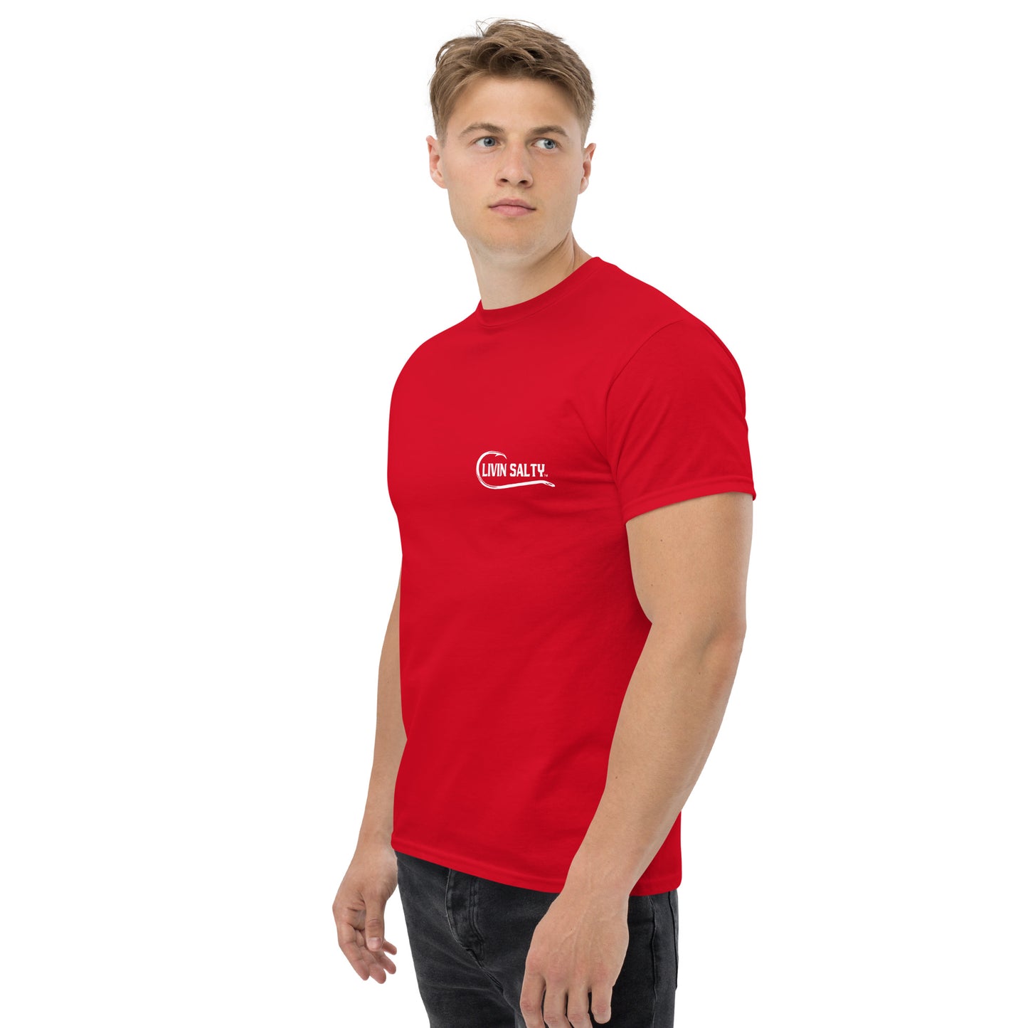 LIVIN SALTY Shark Cotton tee
