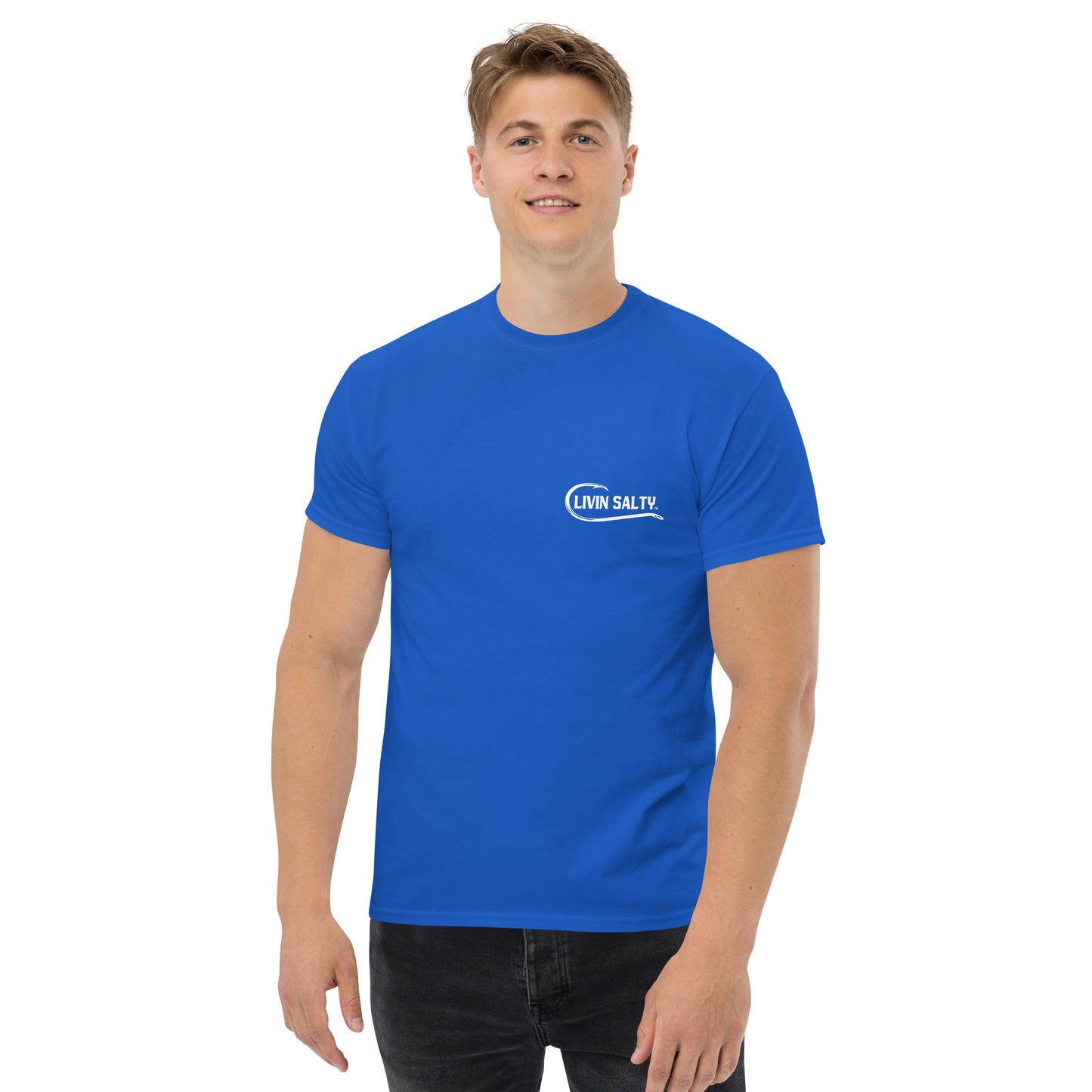 LIVIN SALTY Shark Cotton tee