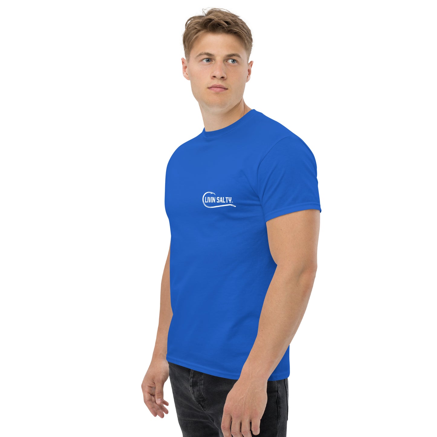 LIVIN SALTY Shark Cotton tee