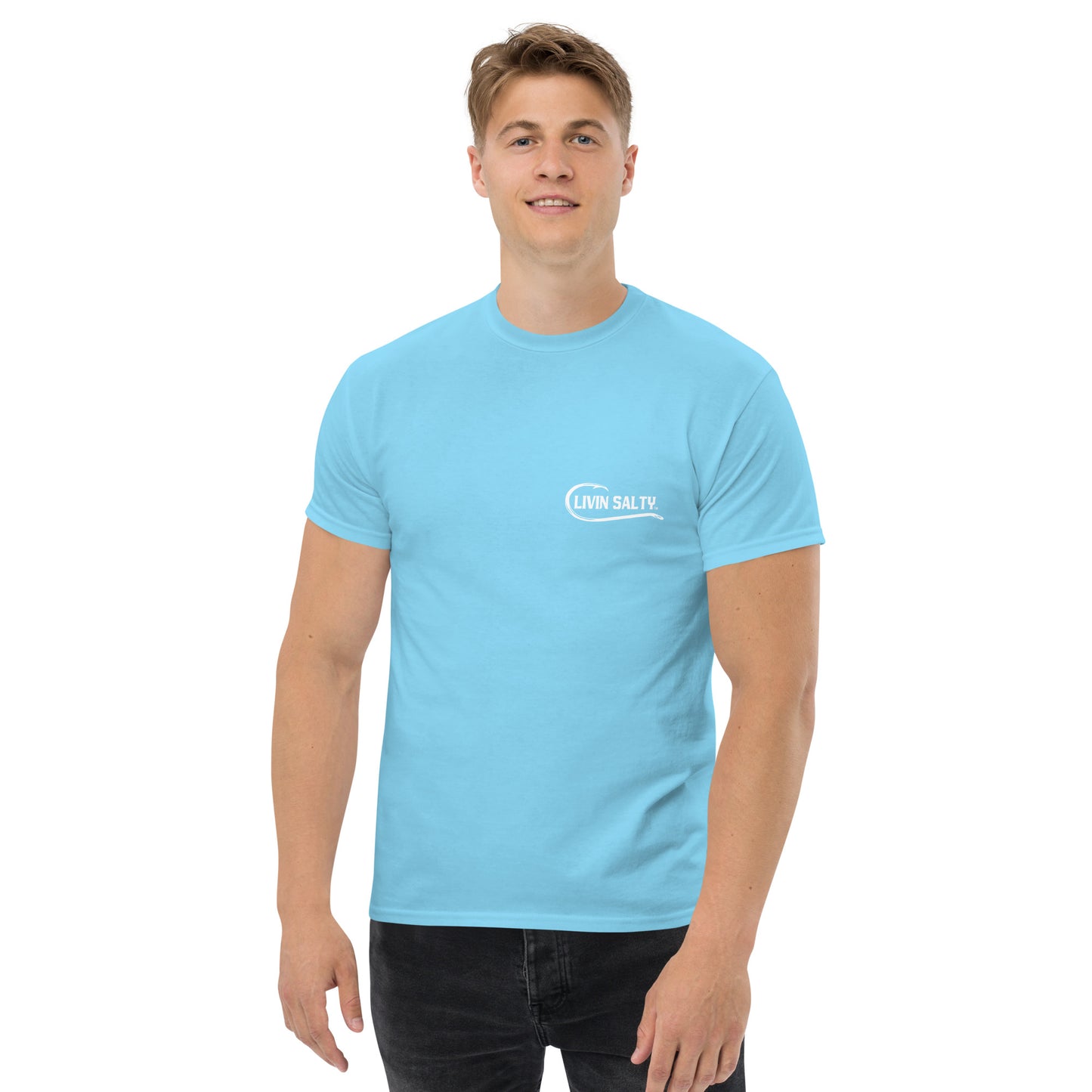 LIVIN SALTY Shark Cotton tee