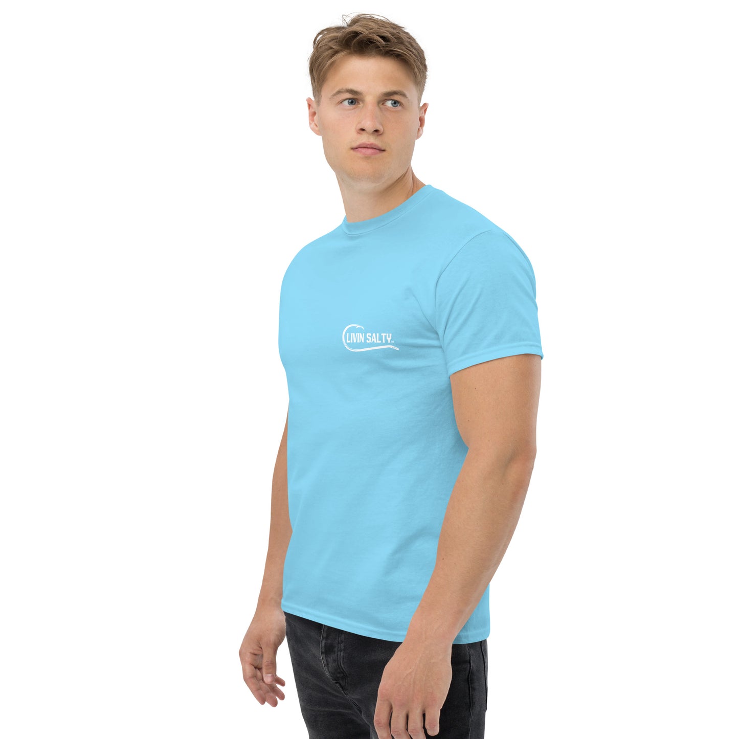 LIVIN SALTY Shark Cotton tee