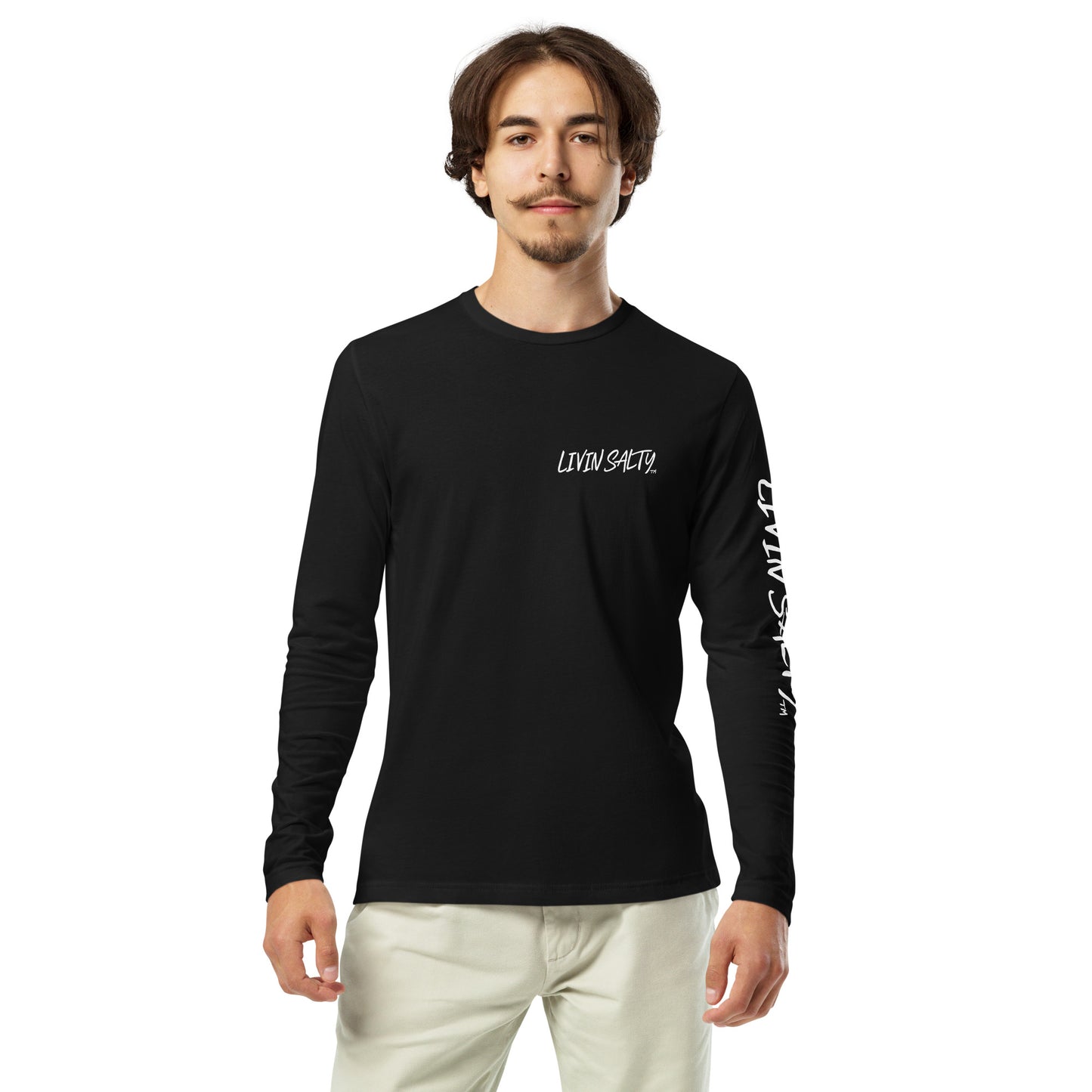 Cotton LIVIN SALTY flag w/ sleeve