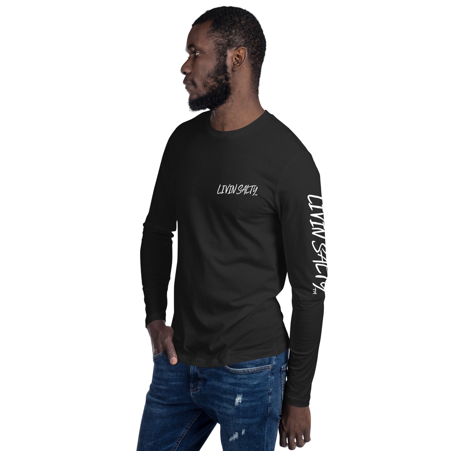 Cotton LIVIN SALTY flag w/ sleeve