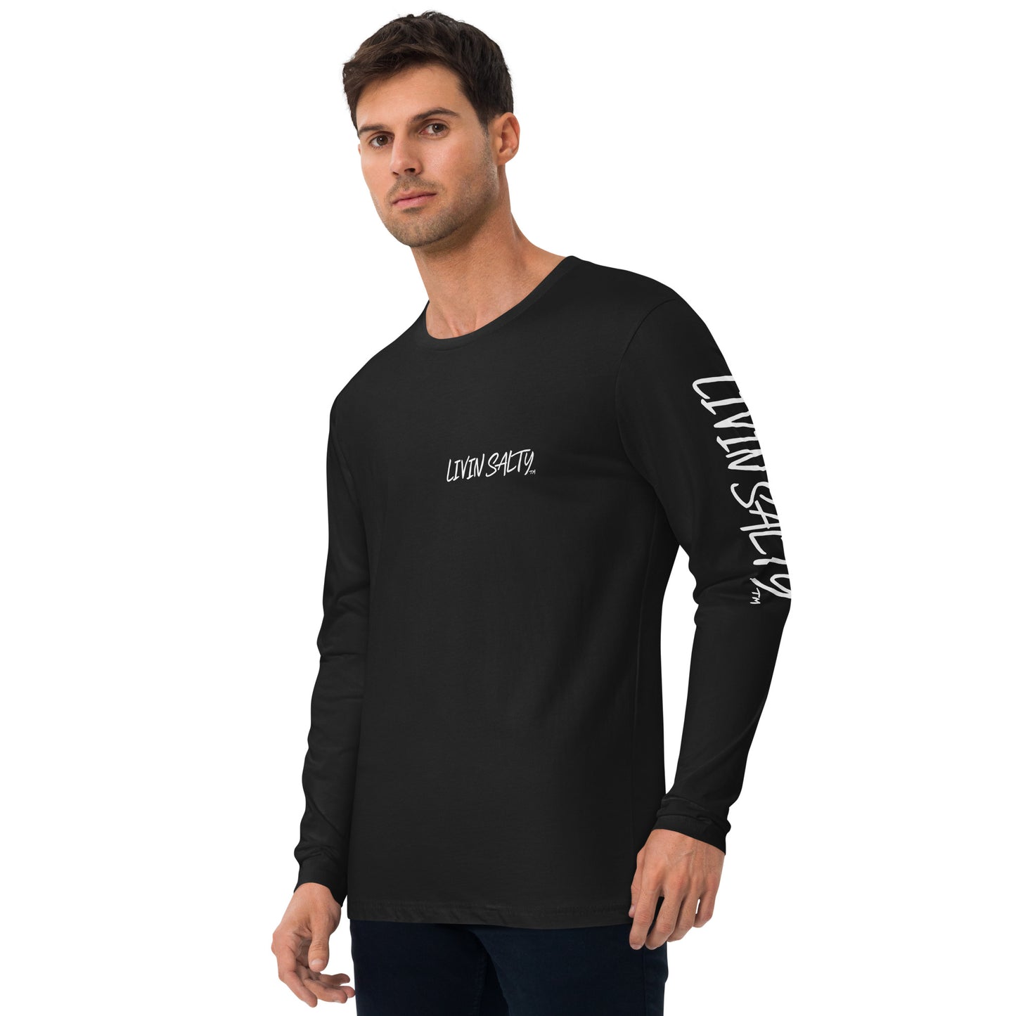 Cotton LIVIN SALTY flag w/ sleeve