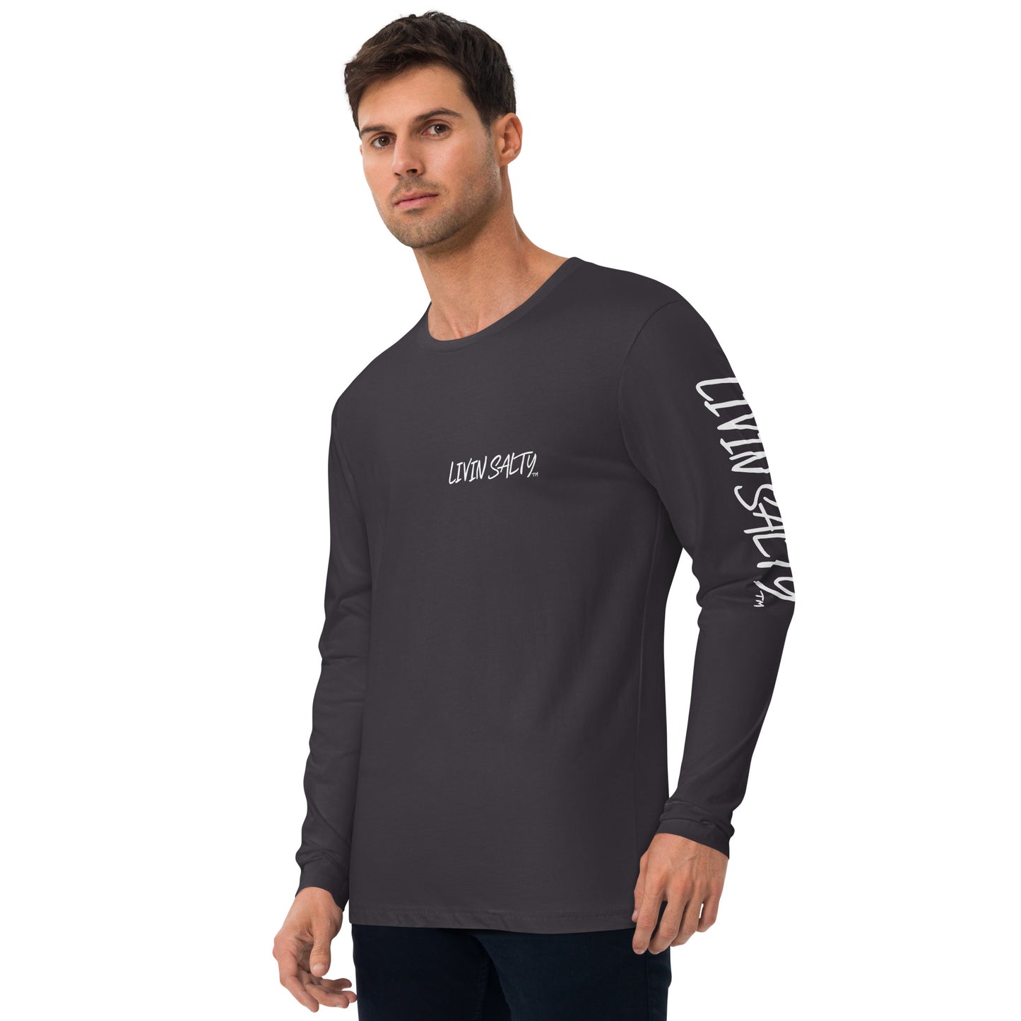 Cotton LIVIN SALTY flag w/ sleeve