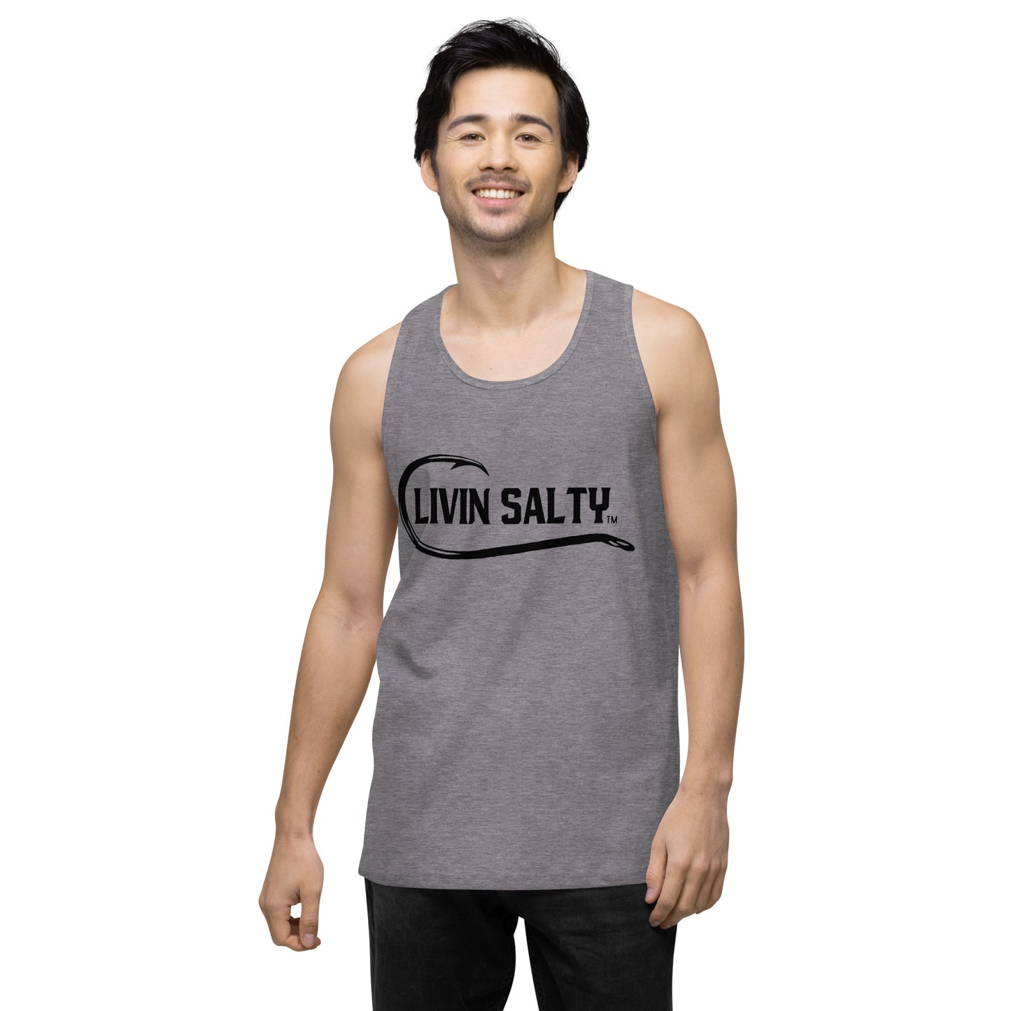 Men’s LIVIN SALTY with hook tank top