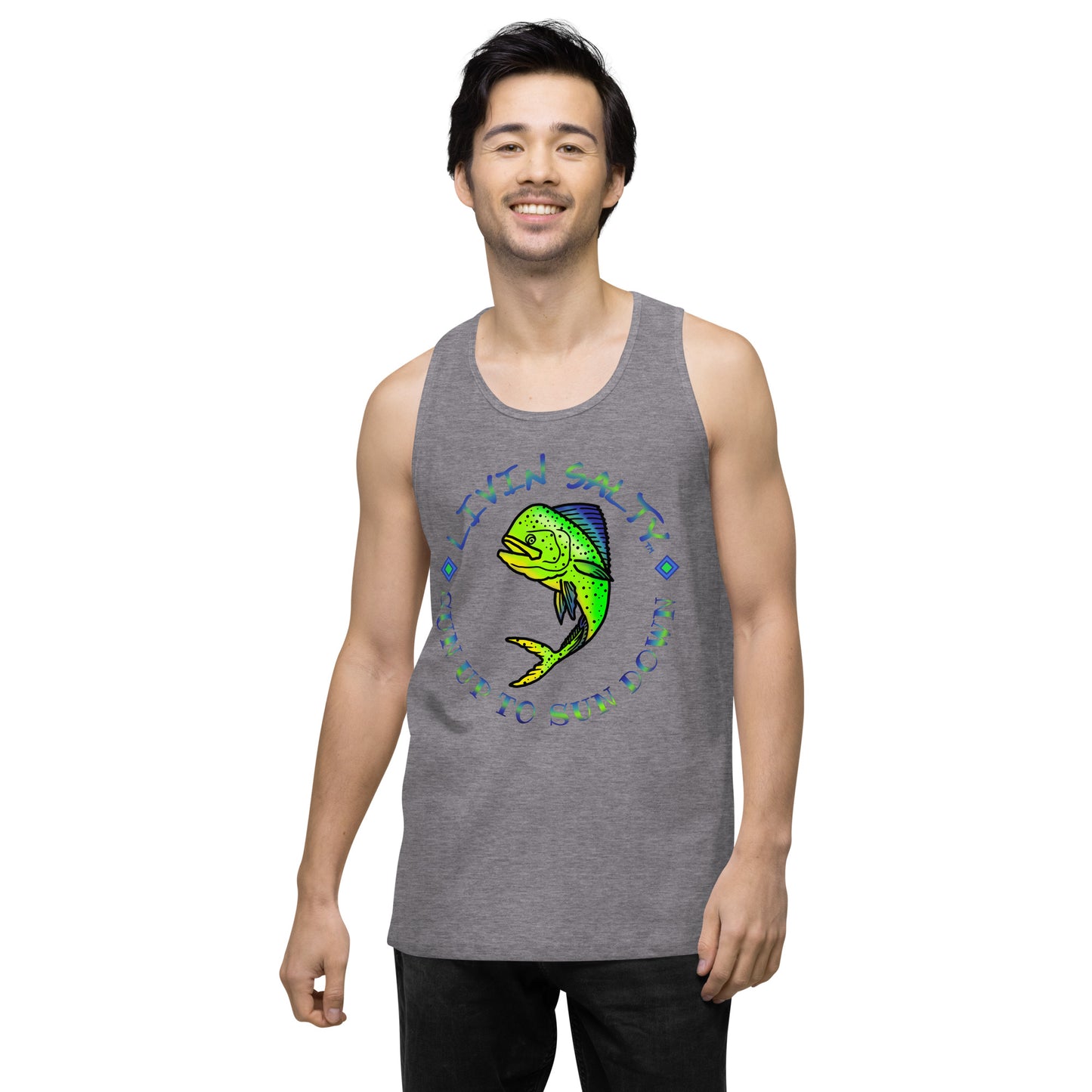 Men’s LIVIN SALTY Mahi tank top