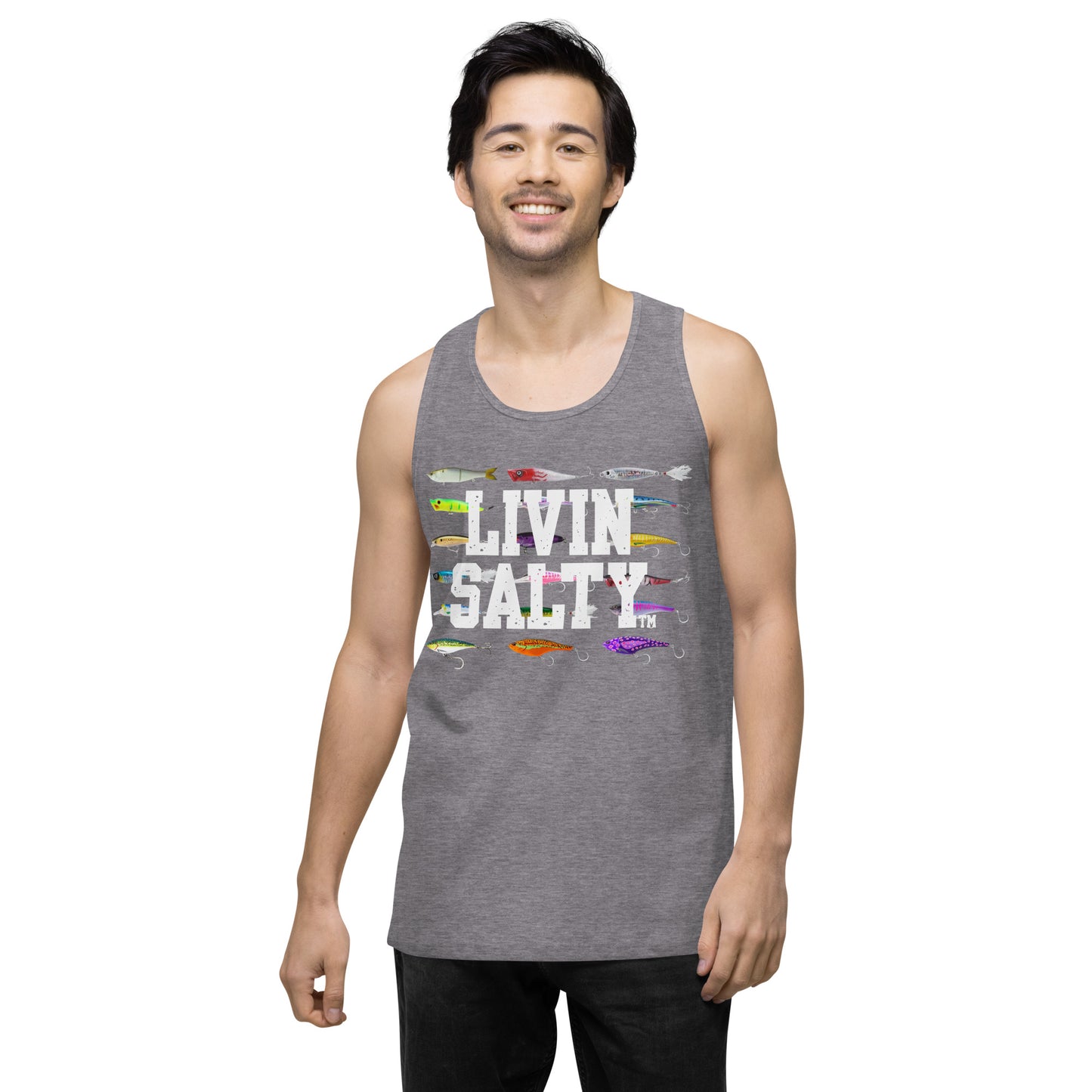 Men’s LIVIN SALTY Saltwater Lures tank top