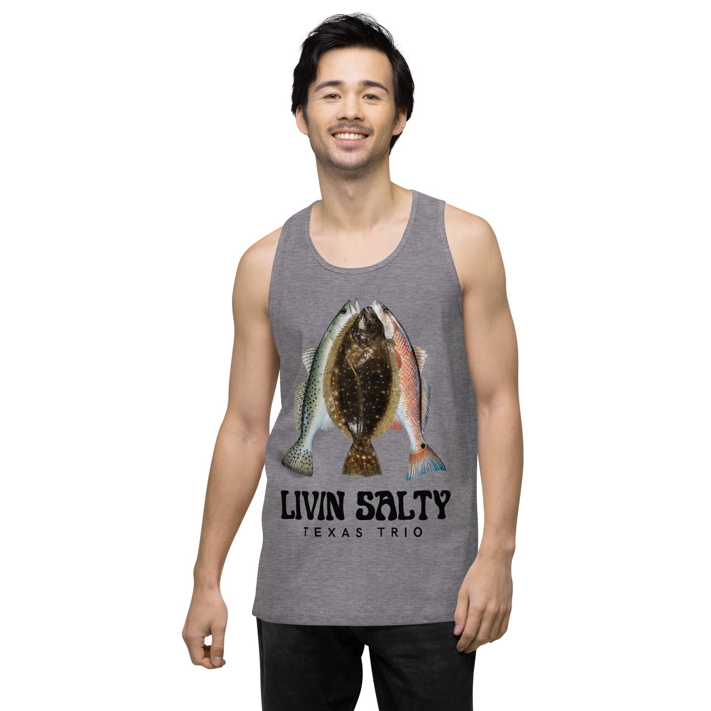 Men’s Texas Trio LIVIN SALTY tank top