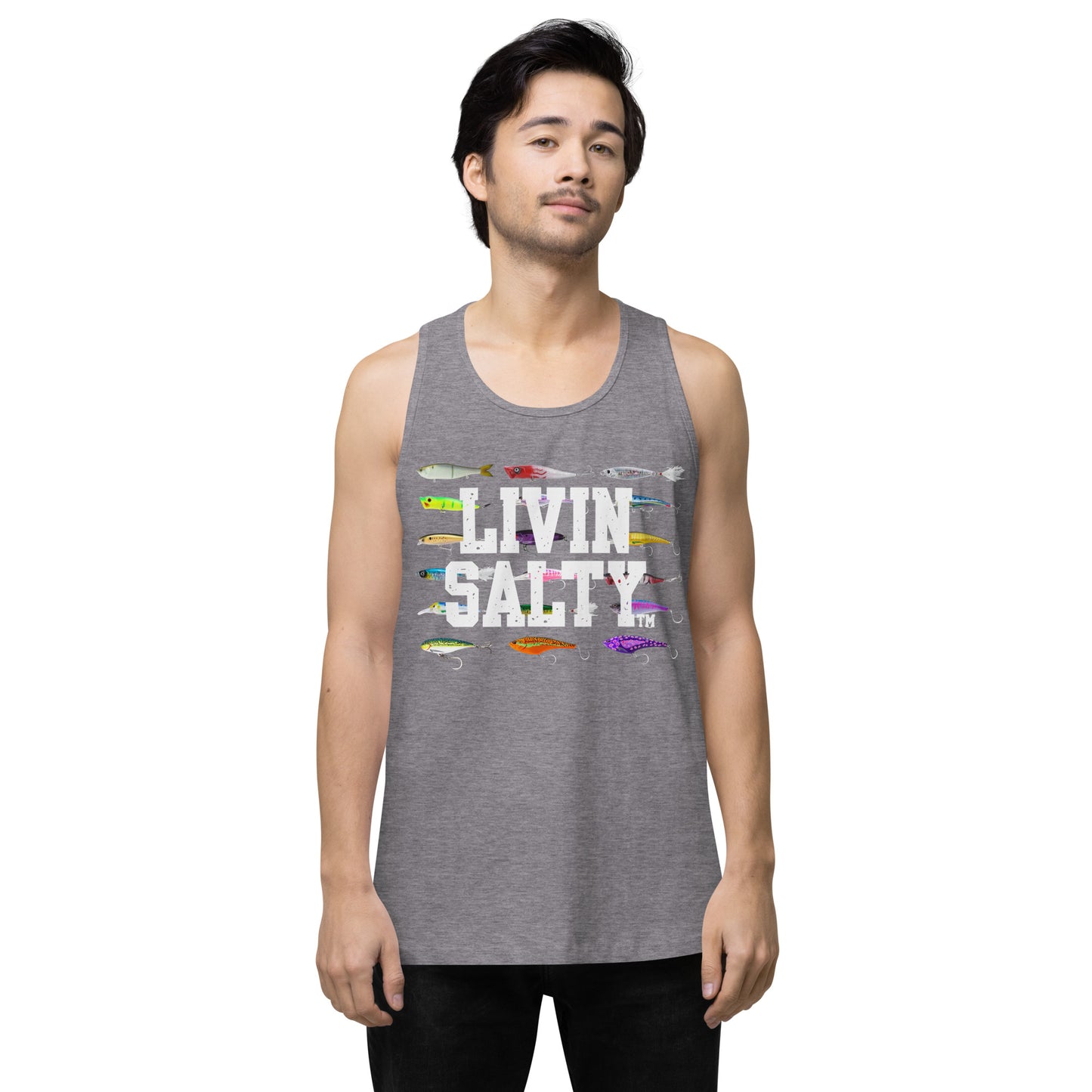 Men’s LIVIN SALTY Saltwater Lures tank top