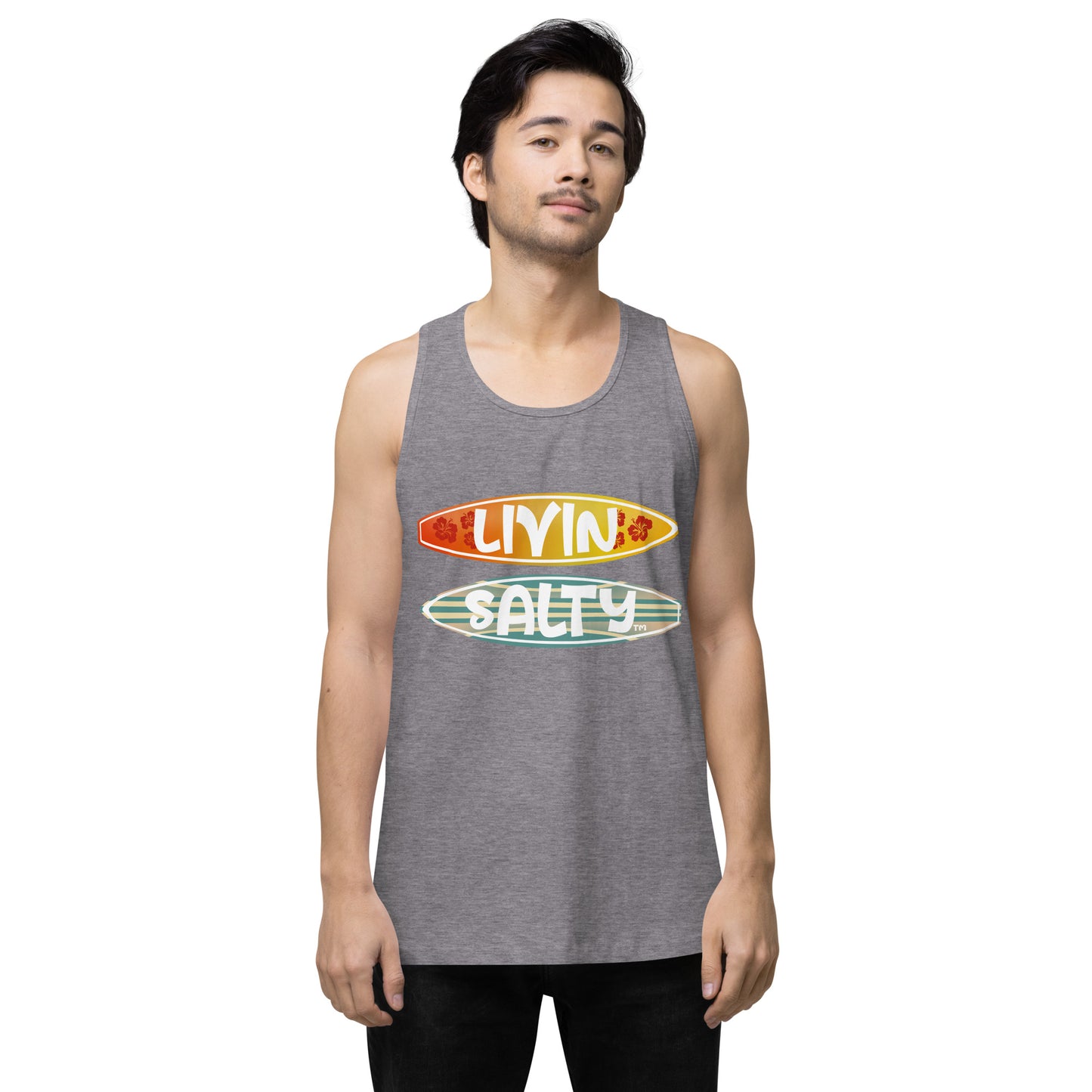 Men’s Surf Board LIVIN SALTY tank top