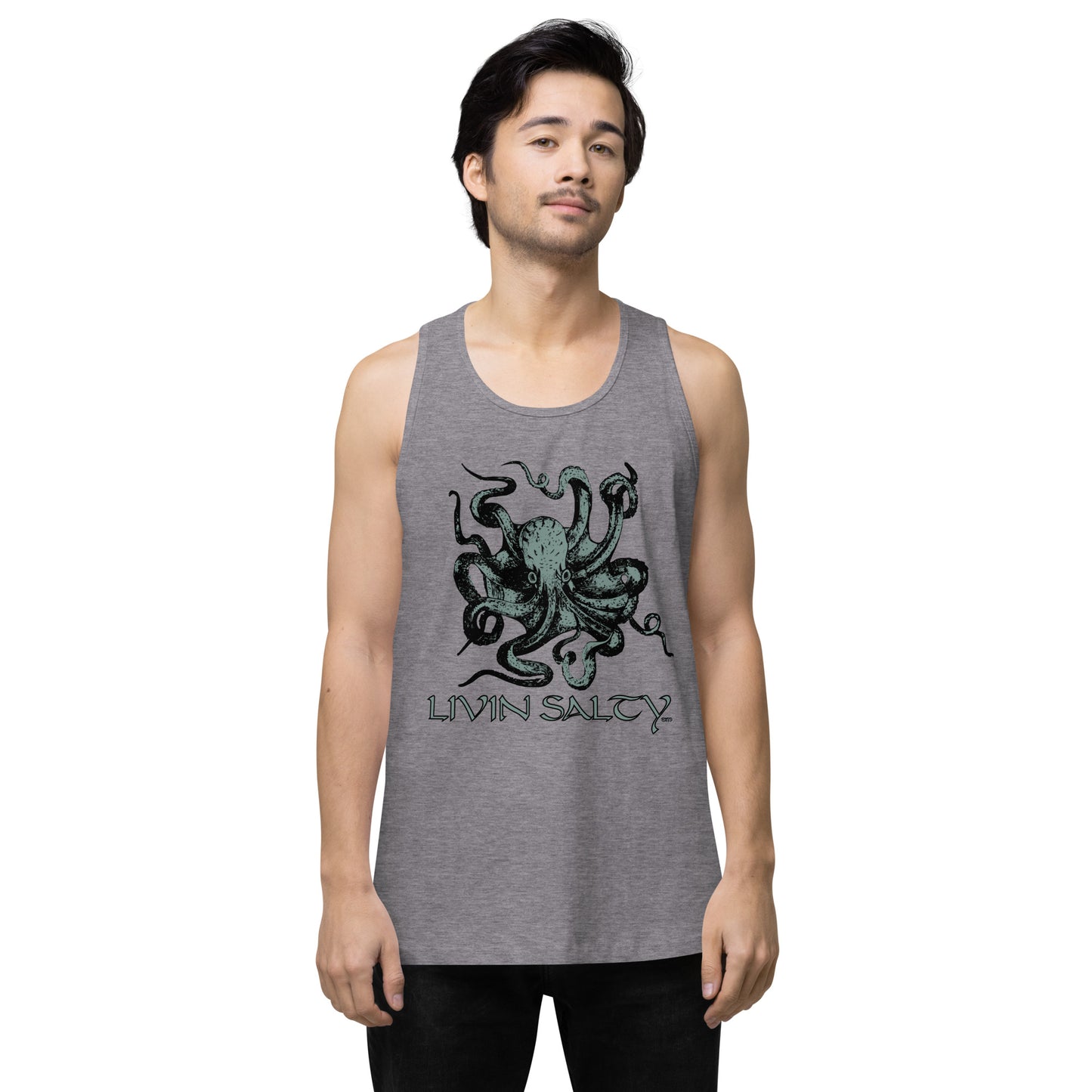 Men’s LIVIN SALTY Octopus tank top