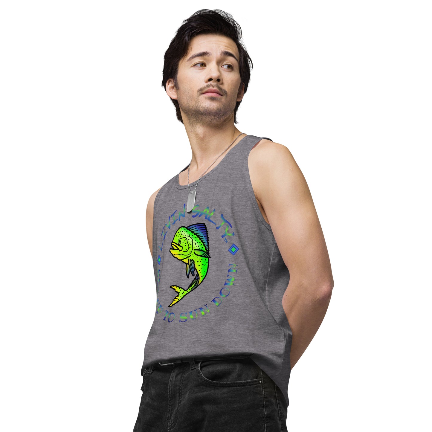 Men’s LIVIN SALTY Mahi tank top
