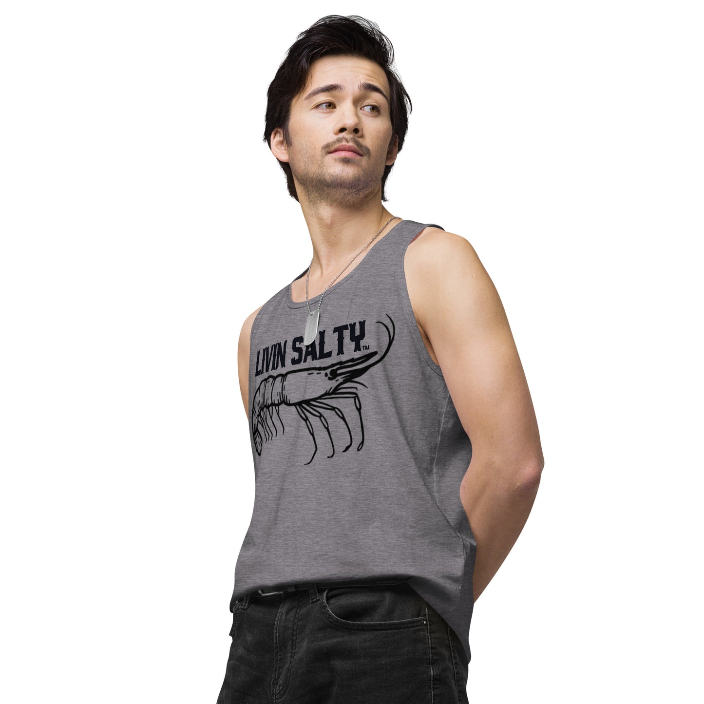 Men’s LIVIN SALTY Shrimp tank top