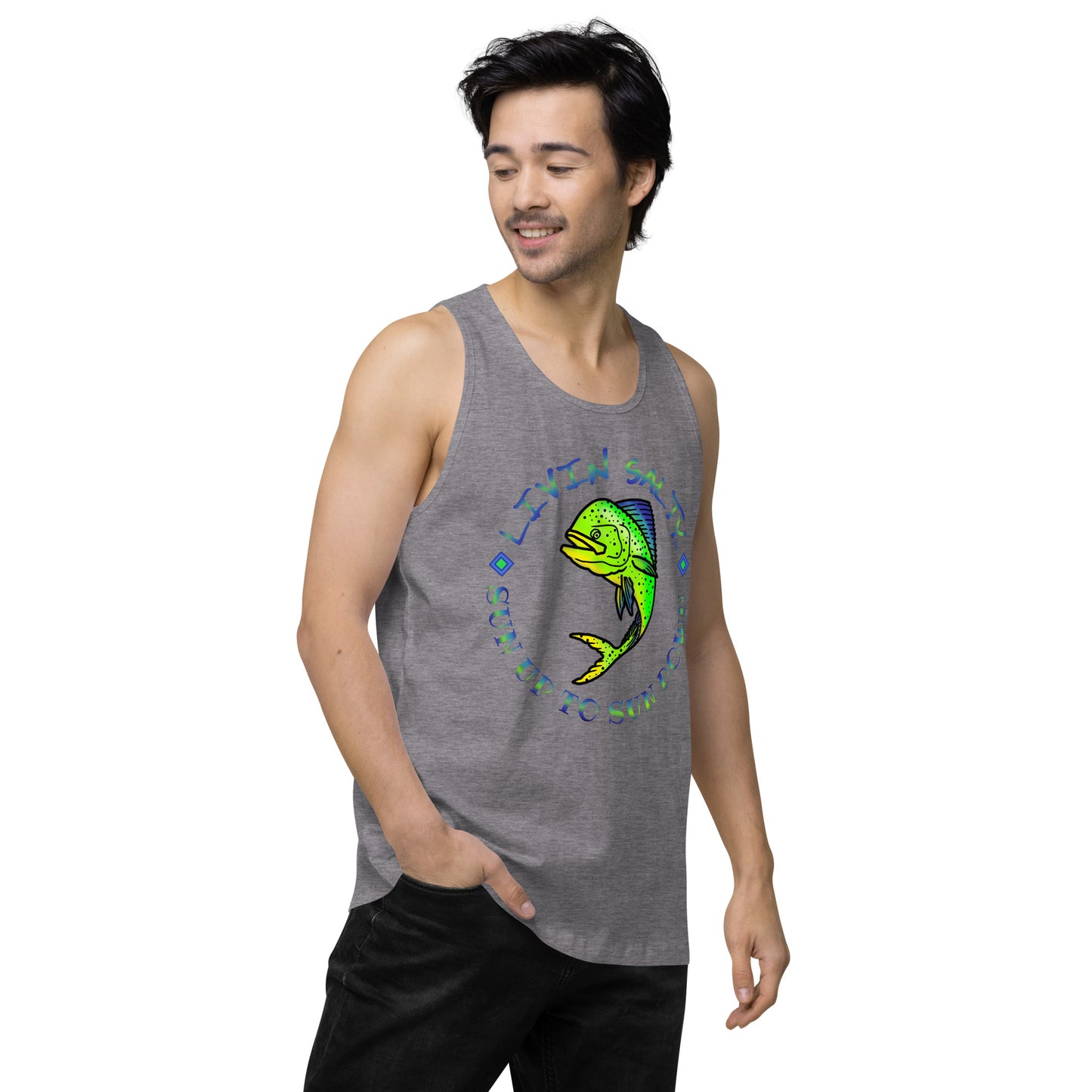 Men’s LIVIN SALTY Mahi tank top