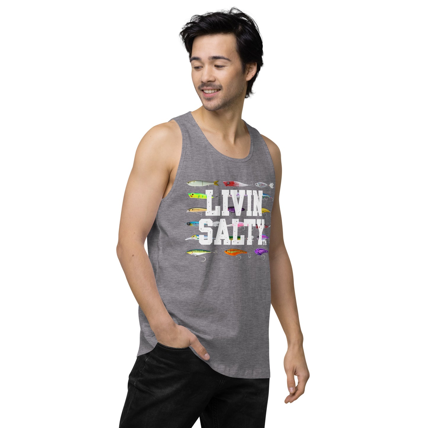 Men’s LIVIN SALTY Saltwater Lures tank top