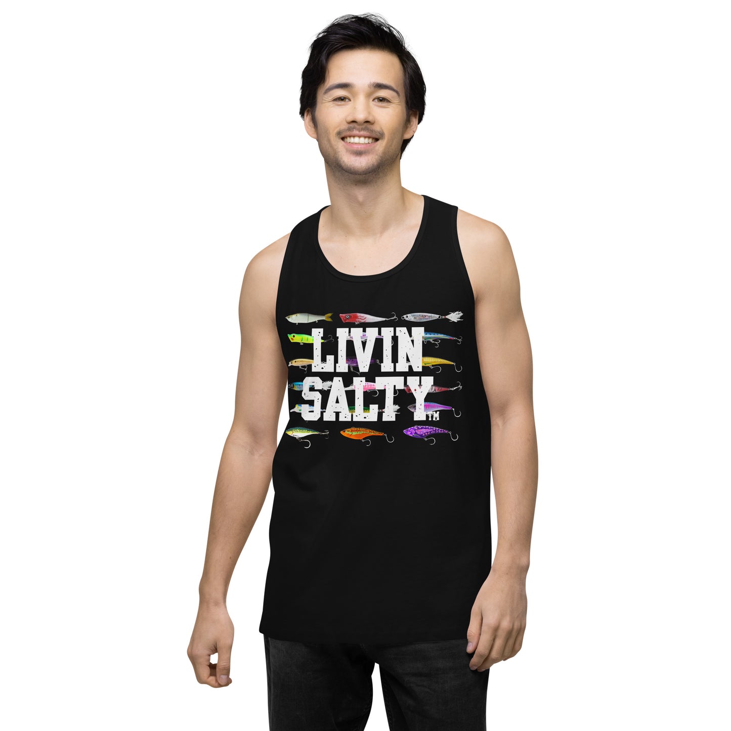 Men’s LIVIN SALTY Saltwater Lures tank top