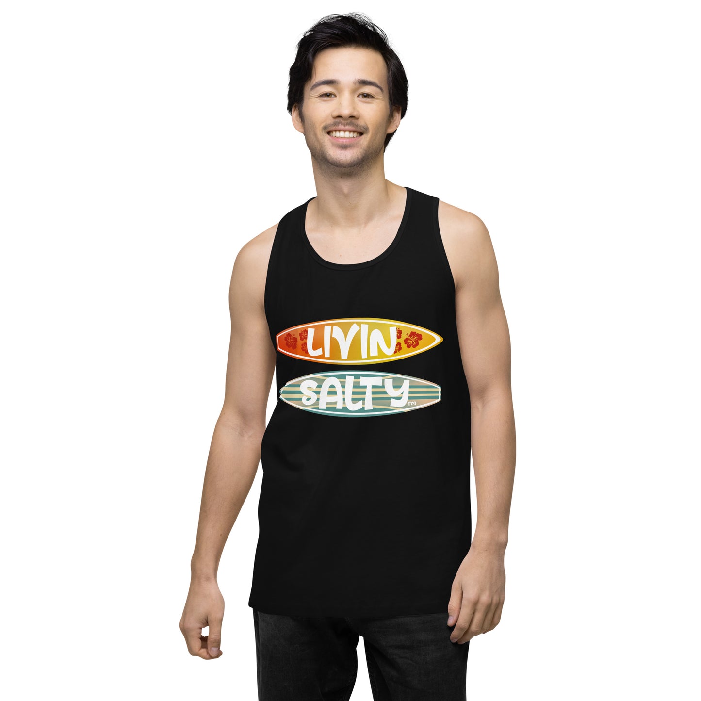 Men’s Surf Board LIVIN SALTY tank top