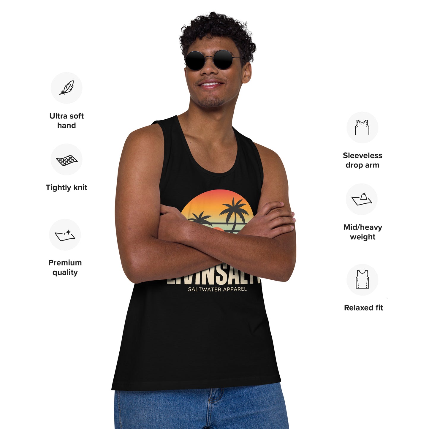 Men’s LIVIN SALTY tank top