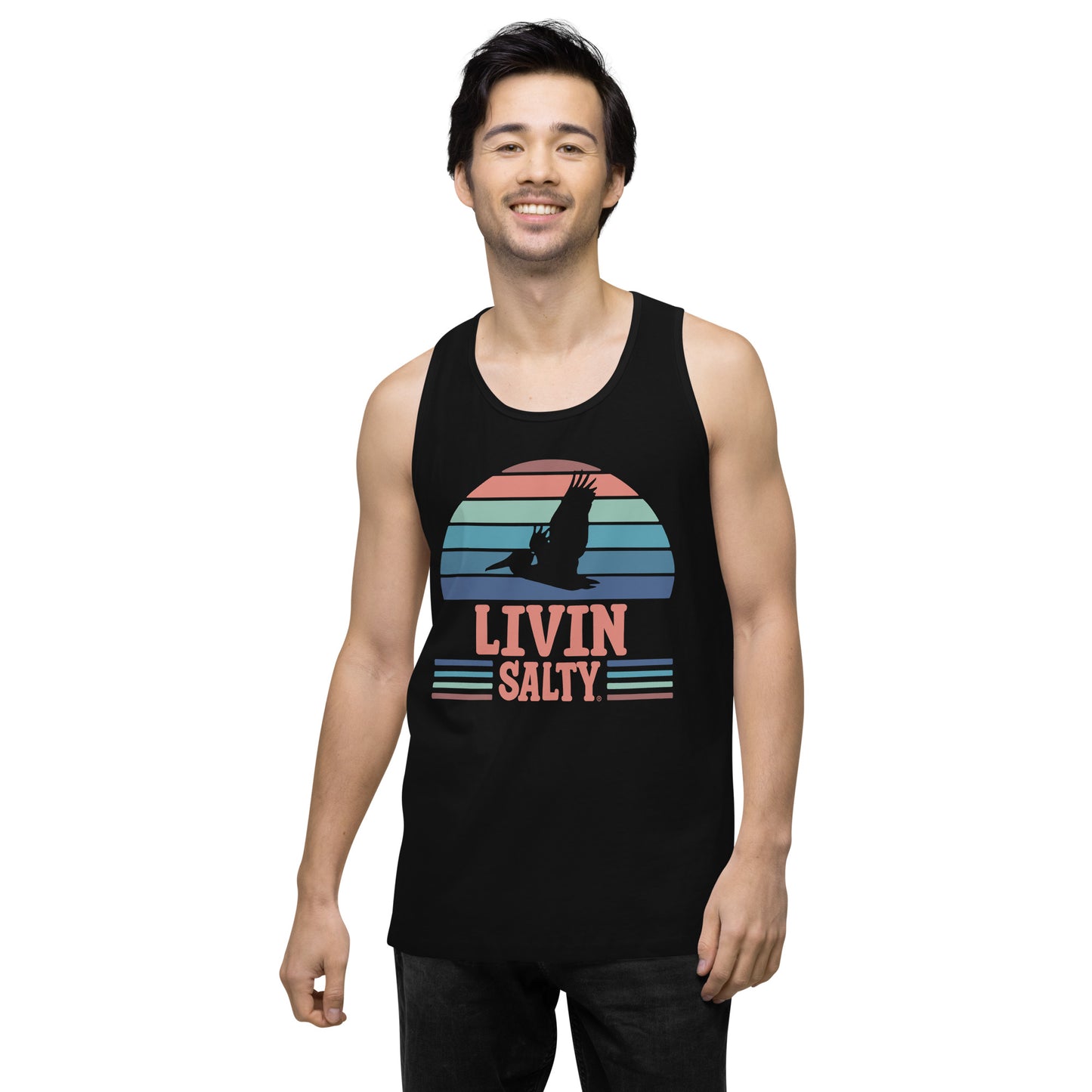 Men’s LIVIN SALTY Pelican tank top