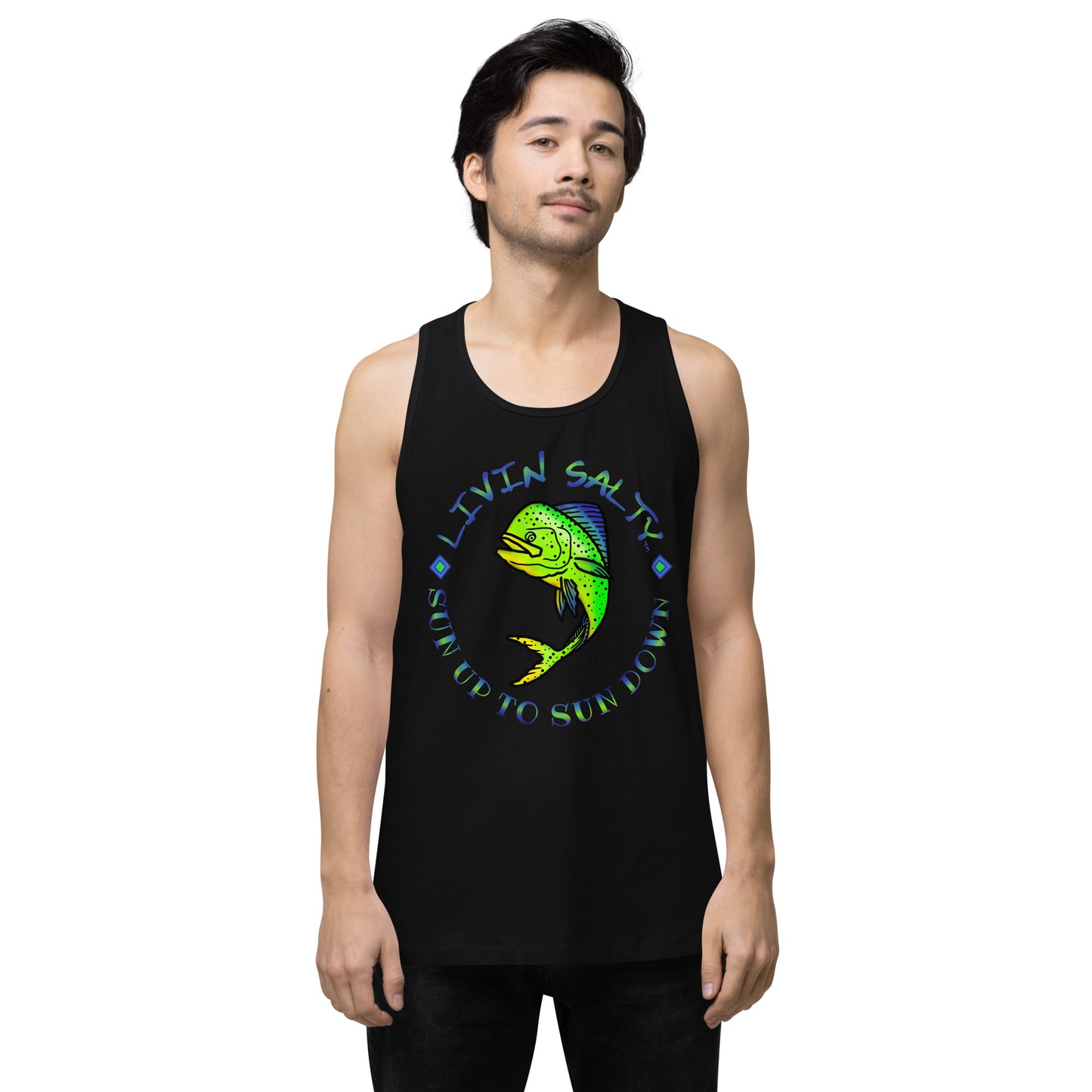 Men’s LIVIN SALTY Mahi tank top