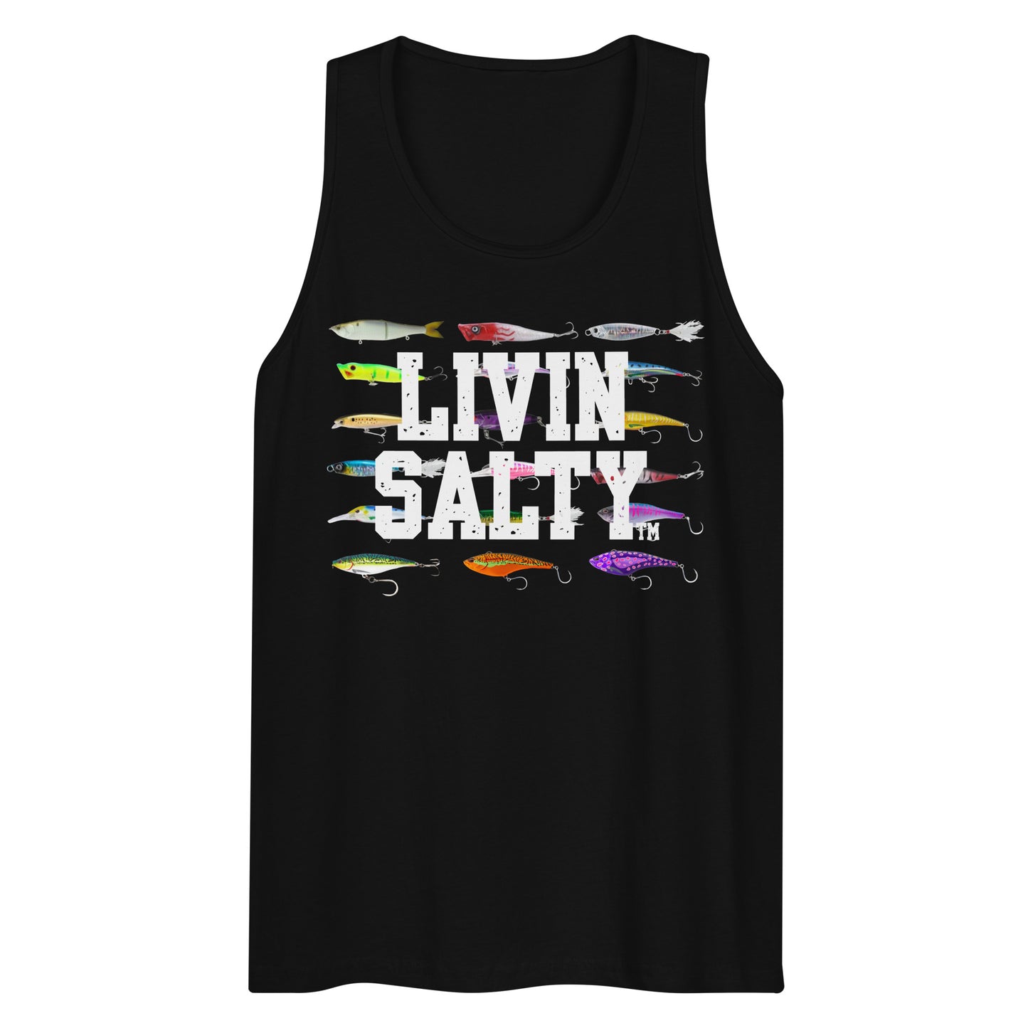 Men’s LIVIN SALTY Saltwater Lures tank top