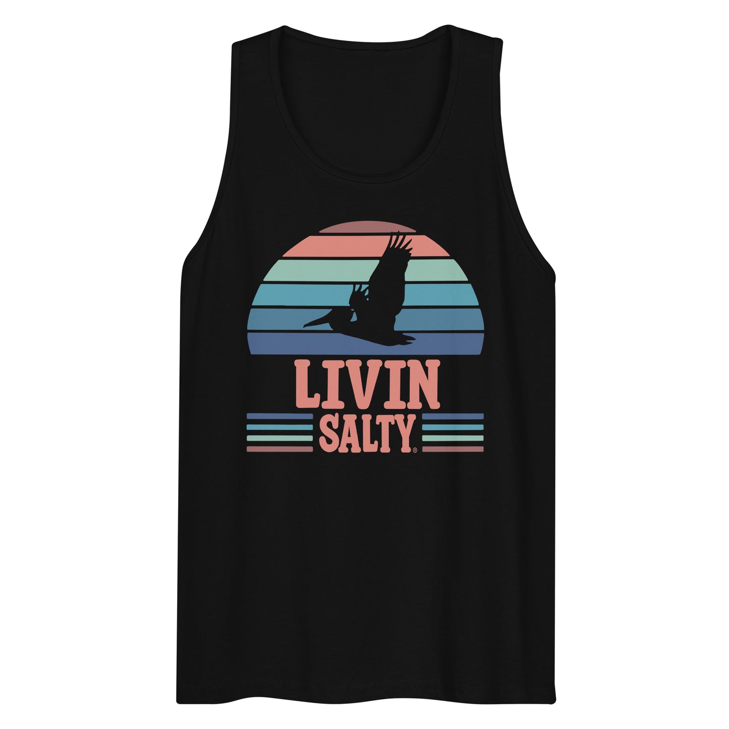 Men’s LIVIN SALTY Pelican tank top