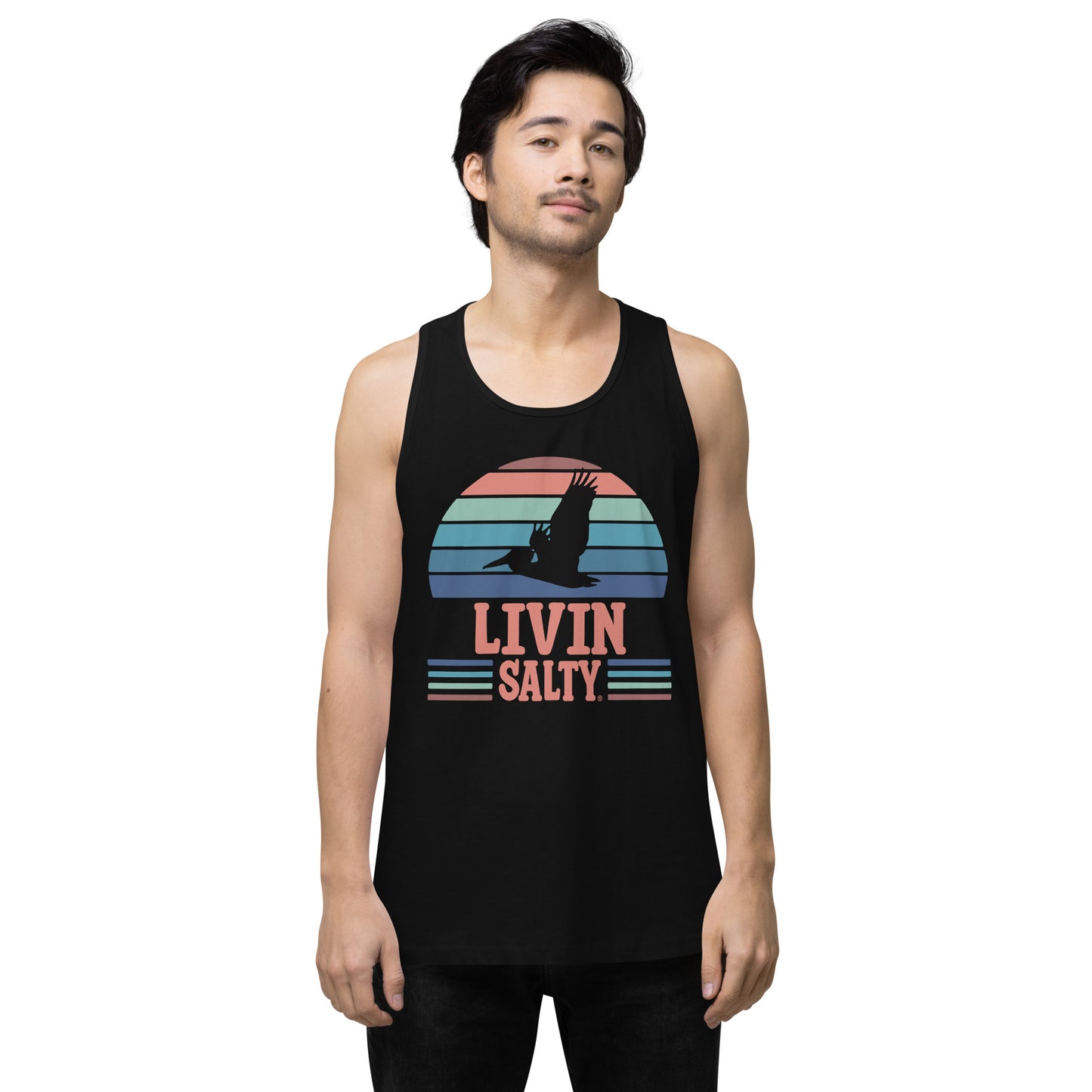 Men’s LIVIN SALTY Pelican tank top