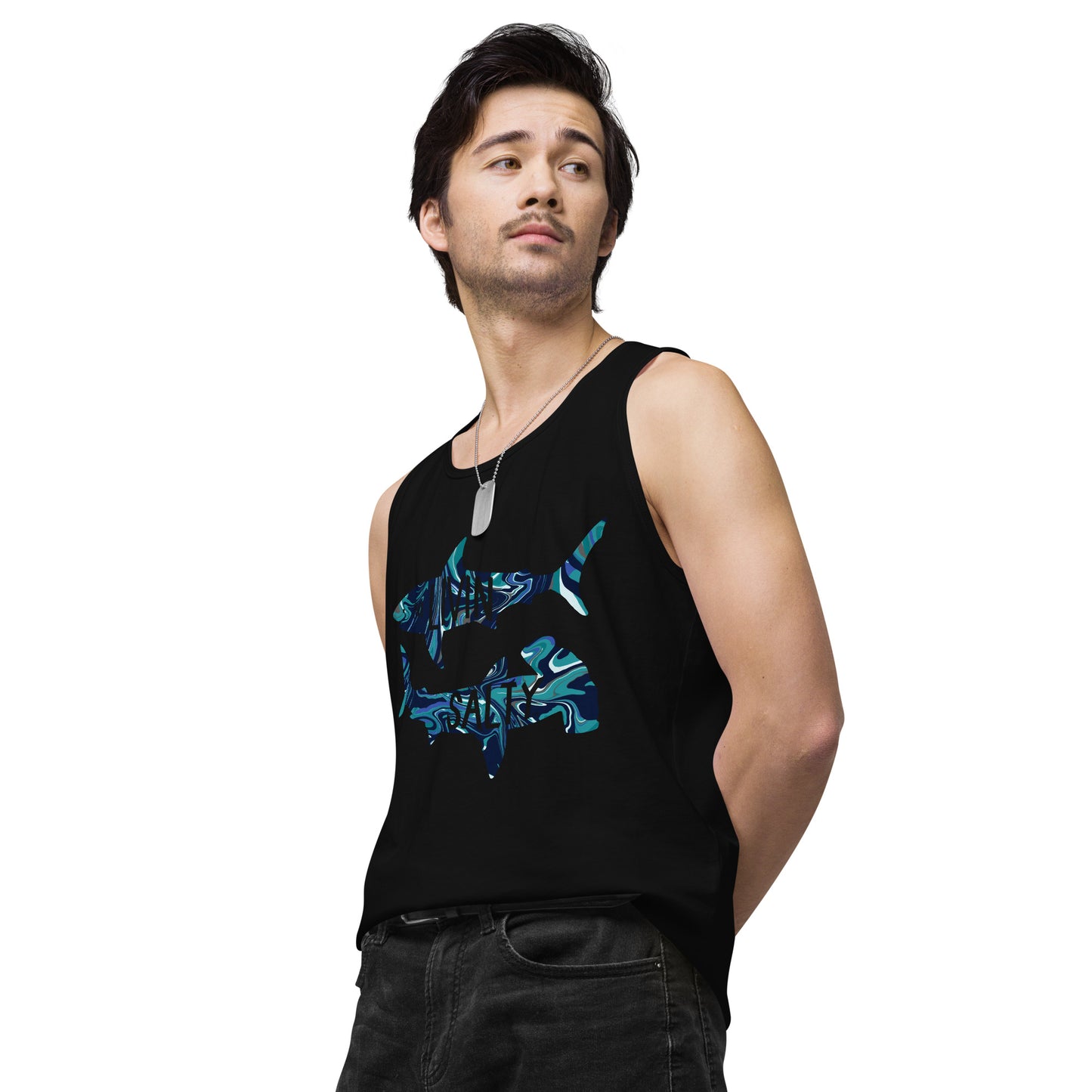Men’s LIVIN SALTY shark tank top