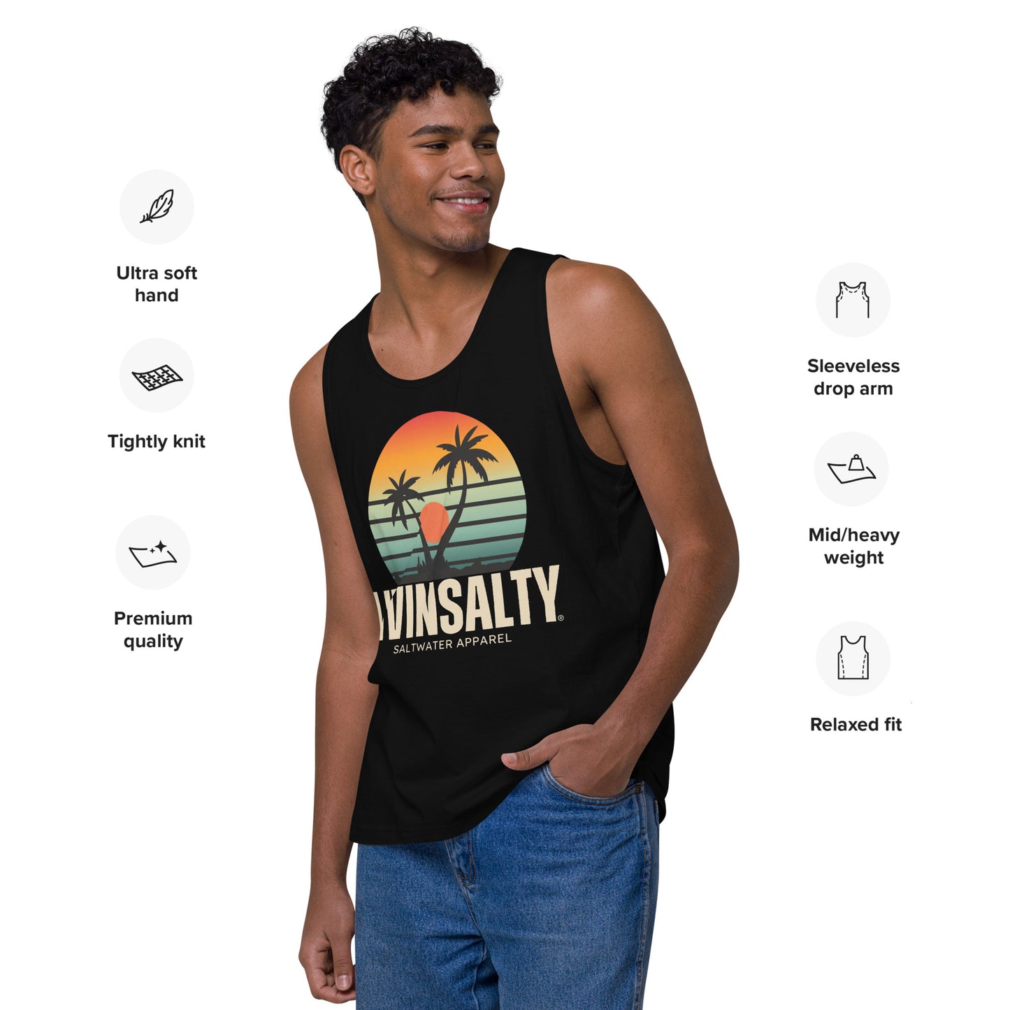 Men’s LIVIN SALTY tank top