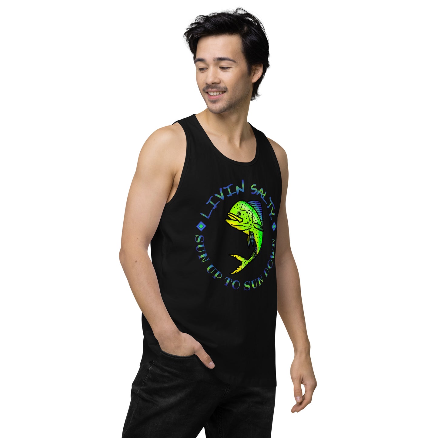 Men’s LIVIN SALTY Mahi tank top
