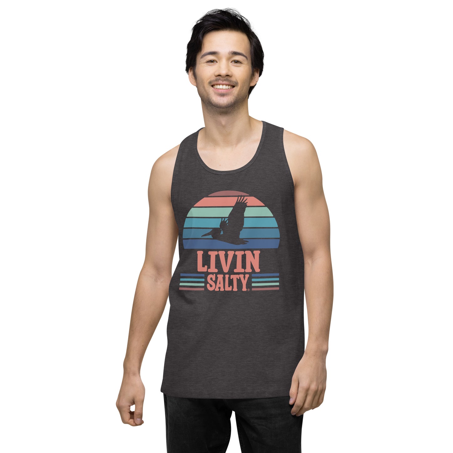 Men’s LIVIN SALTY Pelican tank top