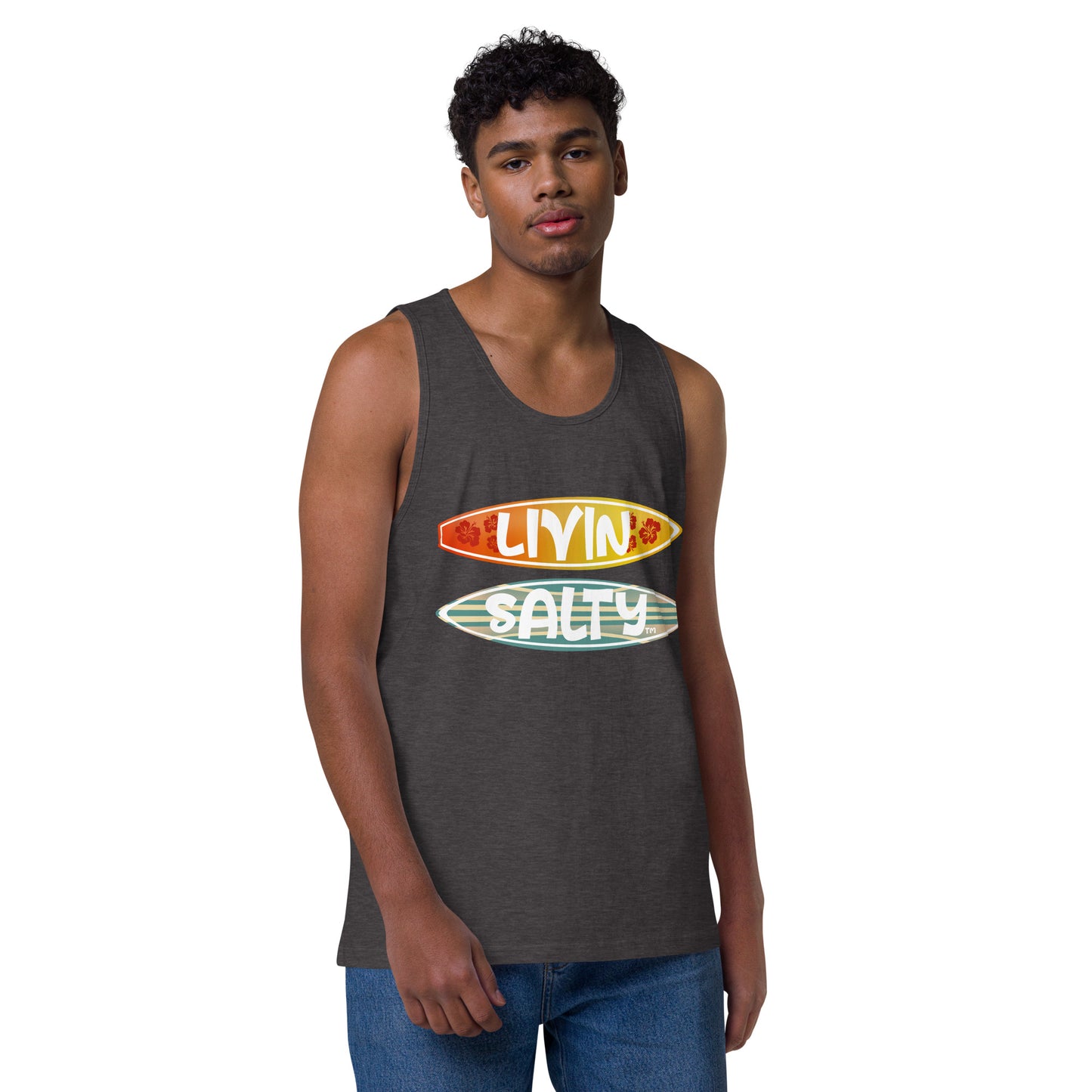 Men’s Surf Board LIVIN SALTY tank top